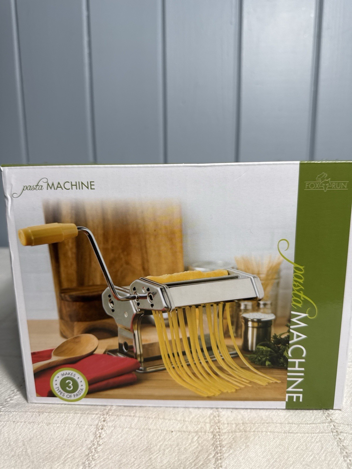 Fox Run Manual Pasta Machine-New In box-3 Pasta Types-Complete Set /Instructions