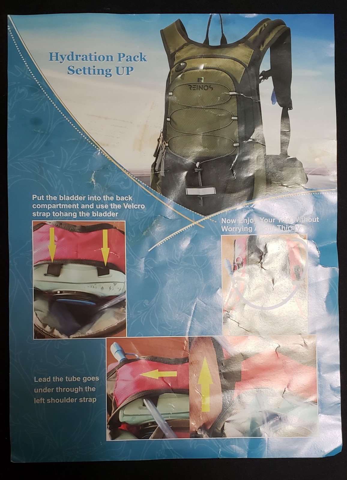 Reinos Hydration Pack Backpack Red - 3L Capacity See Details