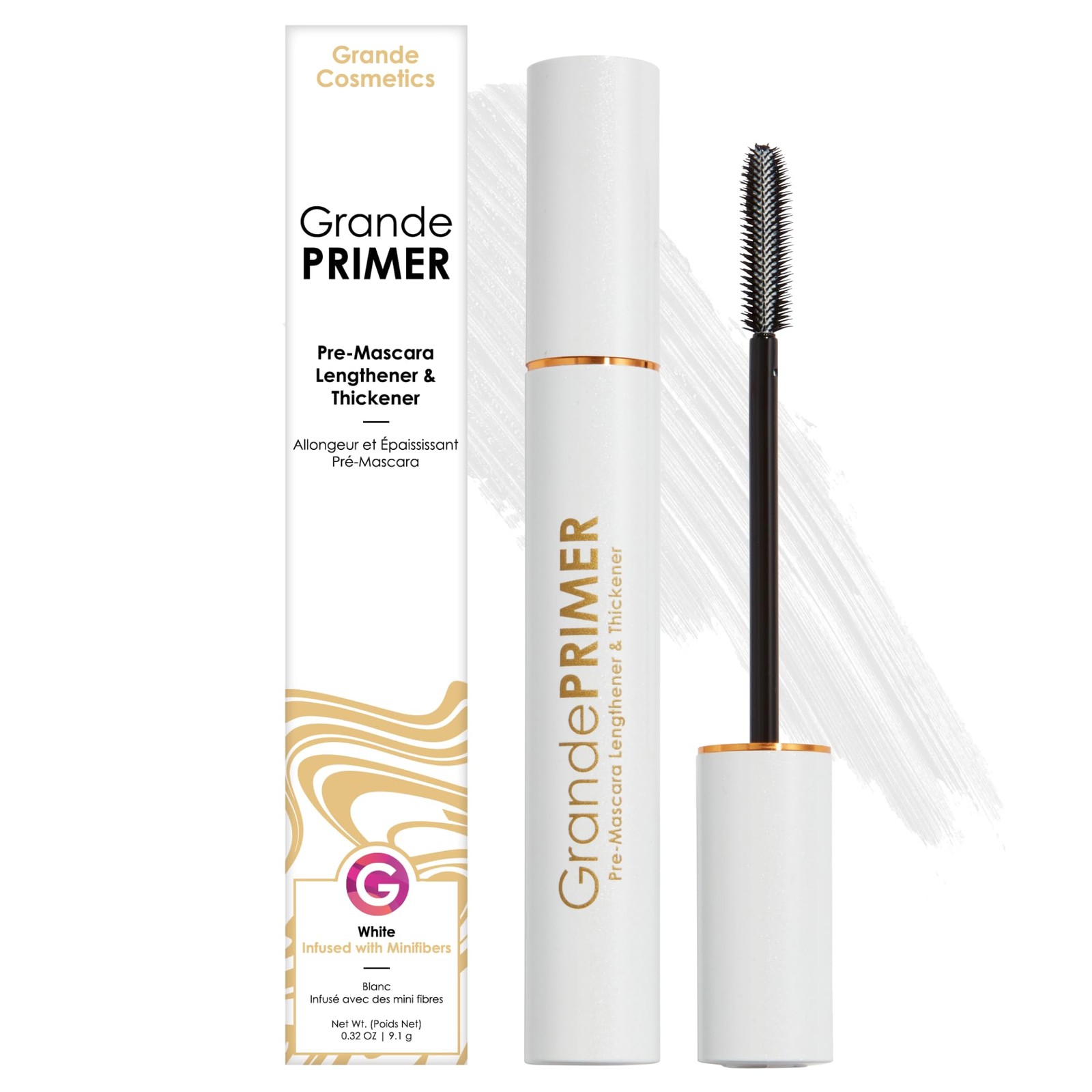 Grande Cosmetics GrandePRIMER Pre-Mascara 0.32 Ounce (Pack of 1), Black