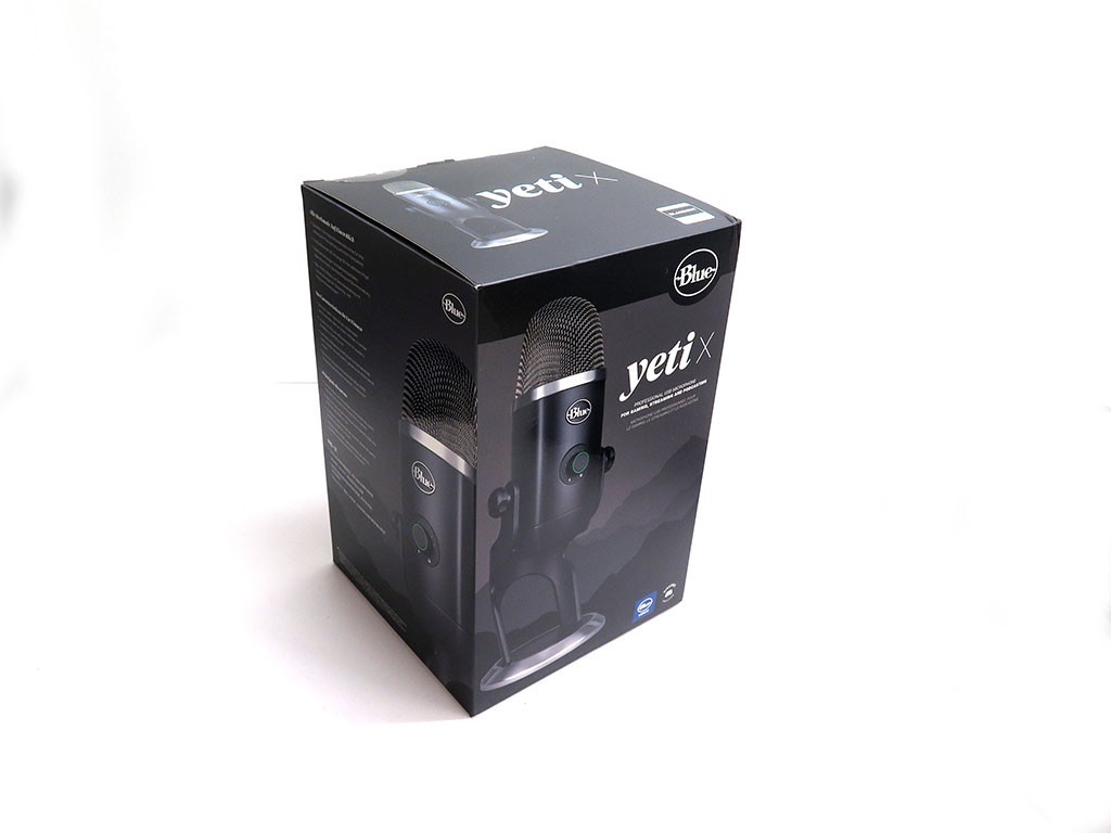 Blue Yeti X USB multi-pattern microphone mic LED lighting blackout black Vo!CE