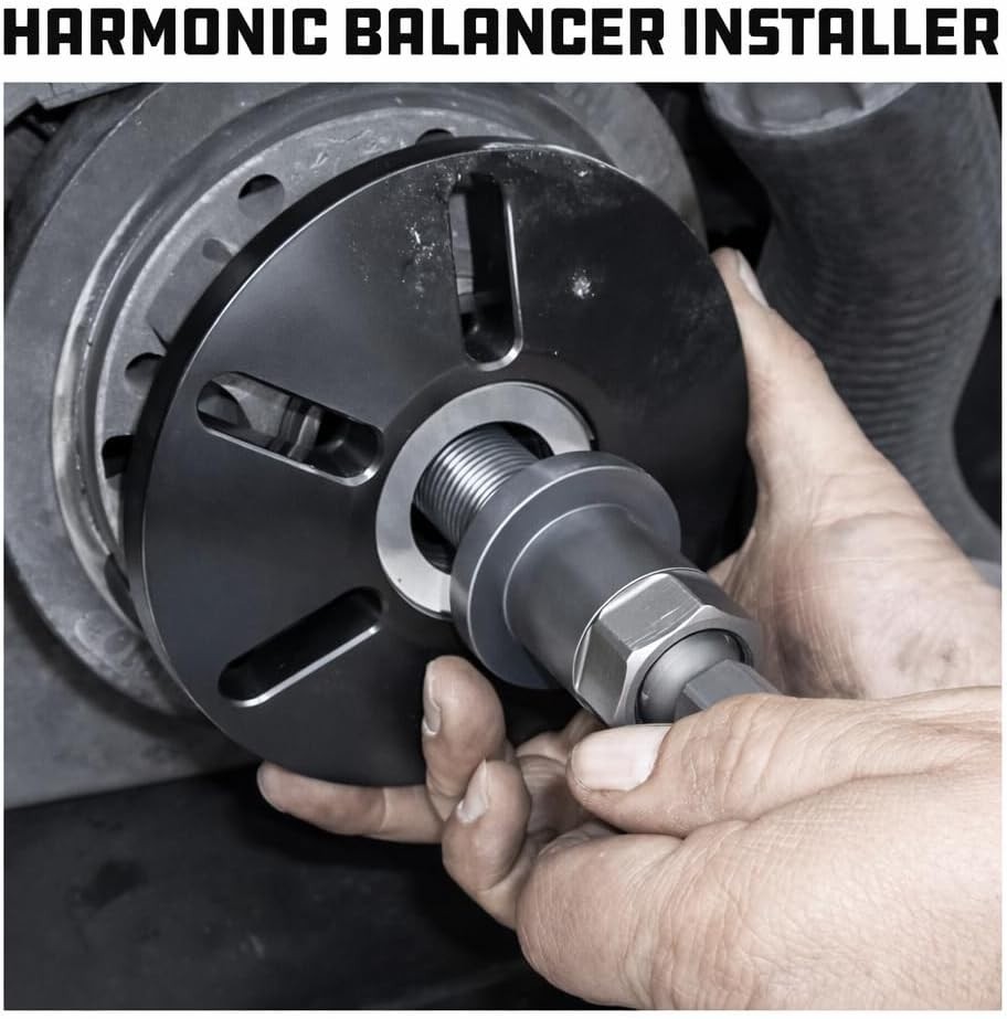 Automotive Tool Kit for Efficient Harmonic Balancer Removal and Installation