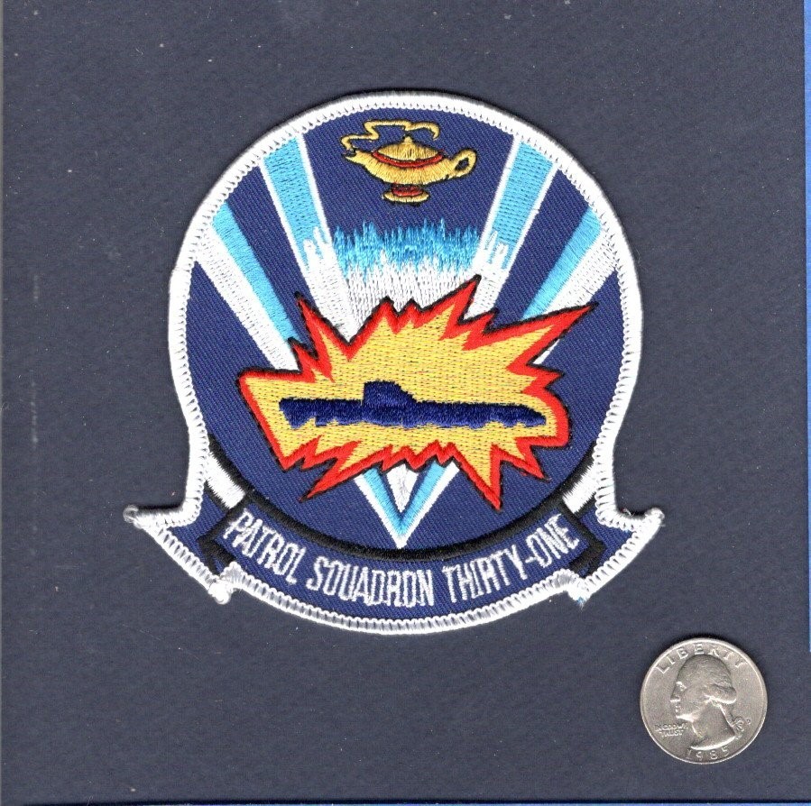 Original VP-31 BLACK LIGHTNING US NAVY P-3C P-3 ORION Patrol Squadron Patch