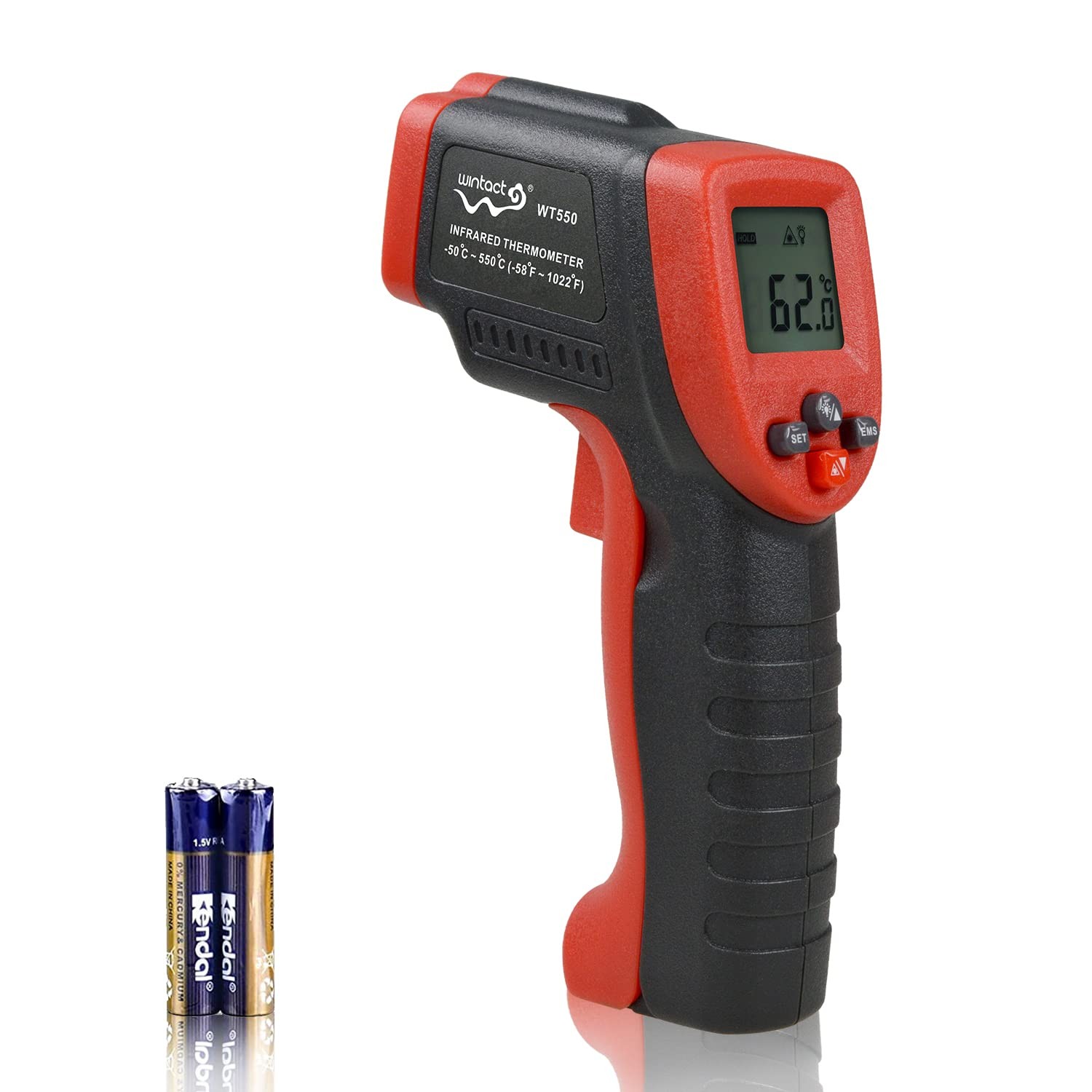 Infrared Thermometer Temperature Gun, Non-Contact Digital Surface Laser Heat ...