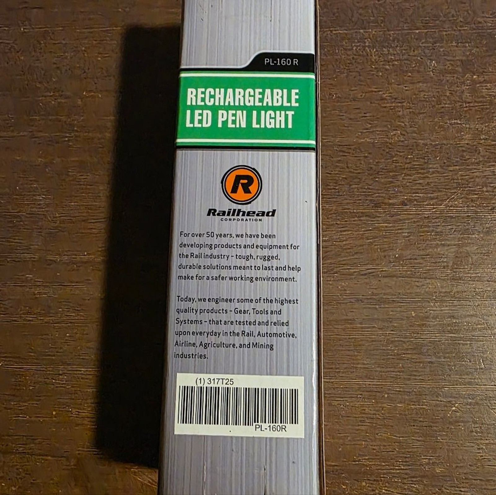 Railhead Gear PL-160R Rechargeable LED Pen Light