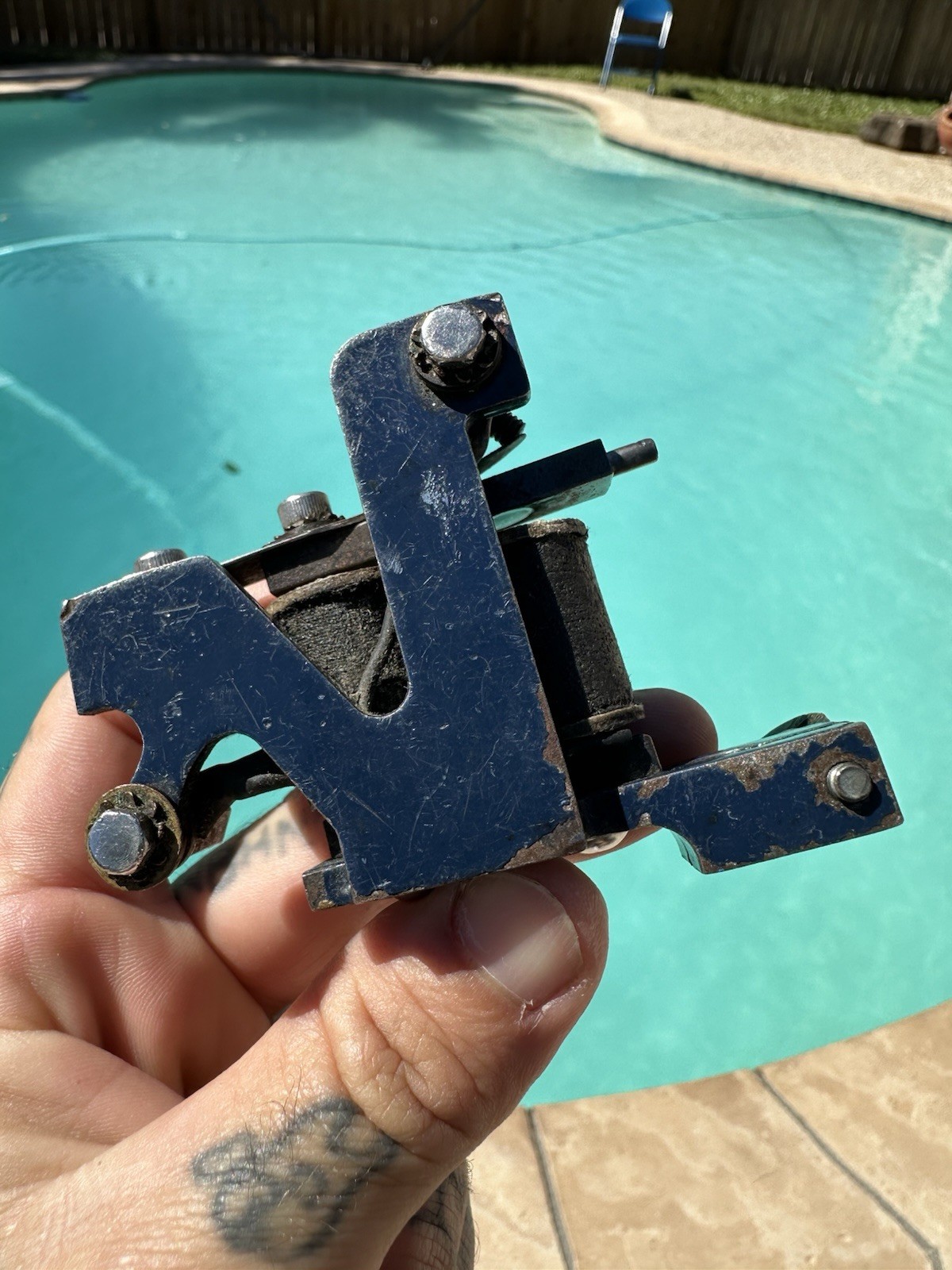 Blue Collar John Tattoo Machine Handmade Kingpin