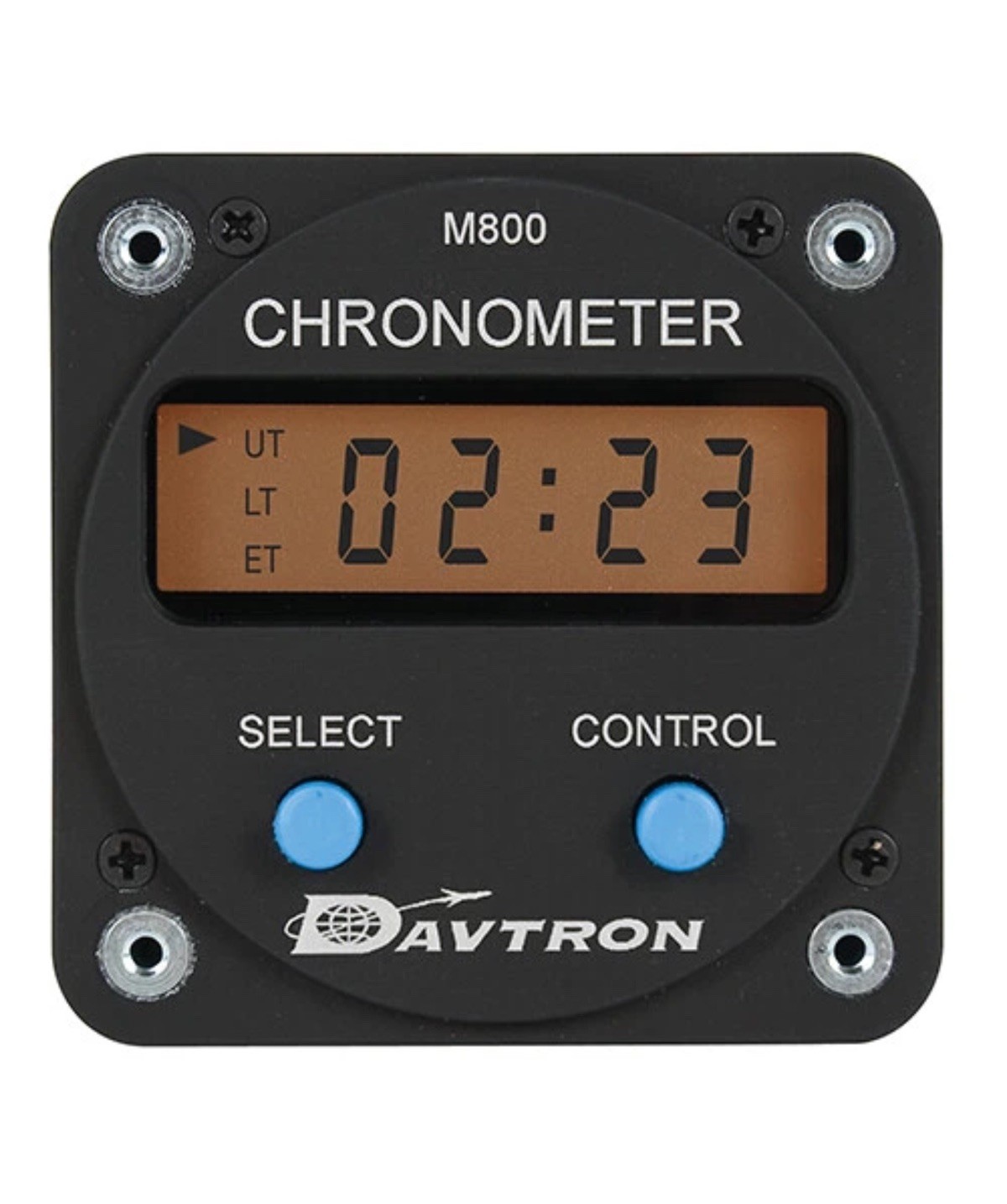 DAVTRON Chronometer/Digital clock Model 800 28V Displays Universal time