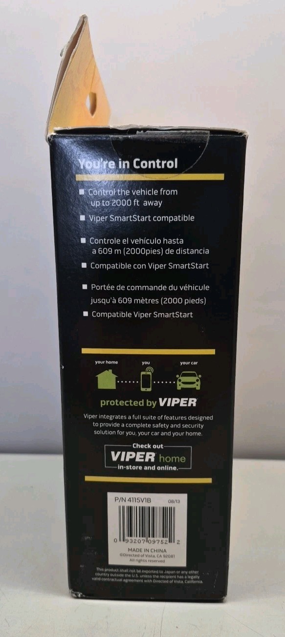 Viper 4115V1B 1-Way Remote Start System Smart Start Compatible