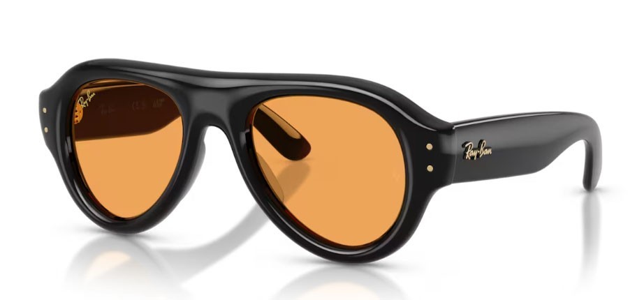 Ray ban Mod: 0RB4925 Asap Rocky 601/7 Shiny Black 52 Lens Orange