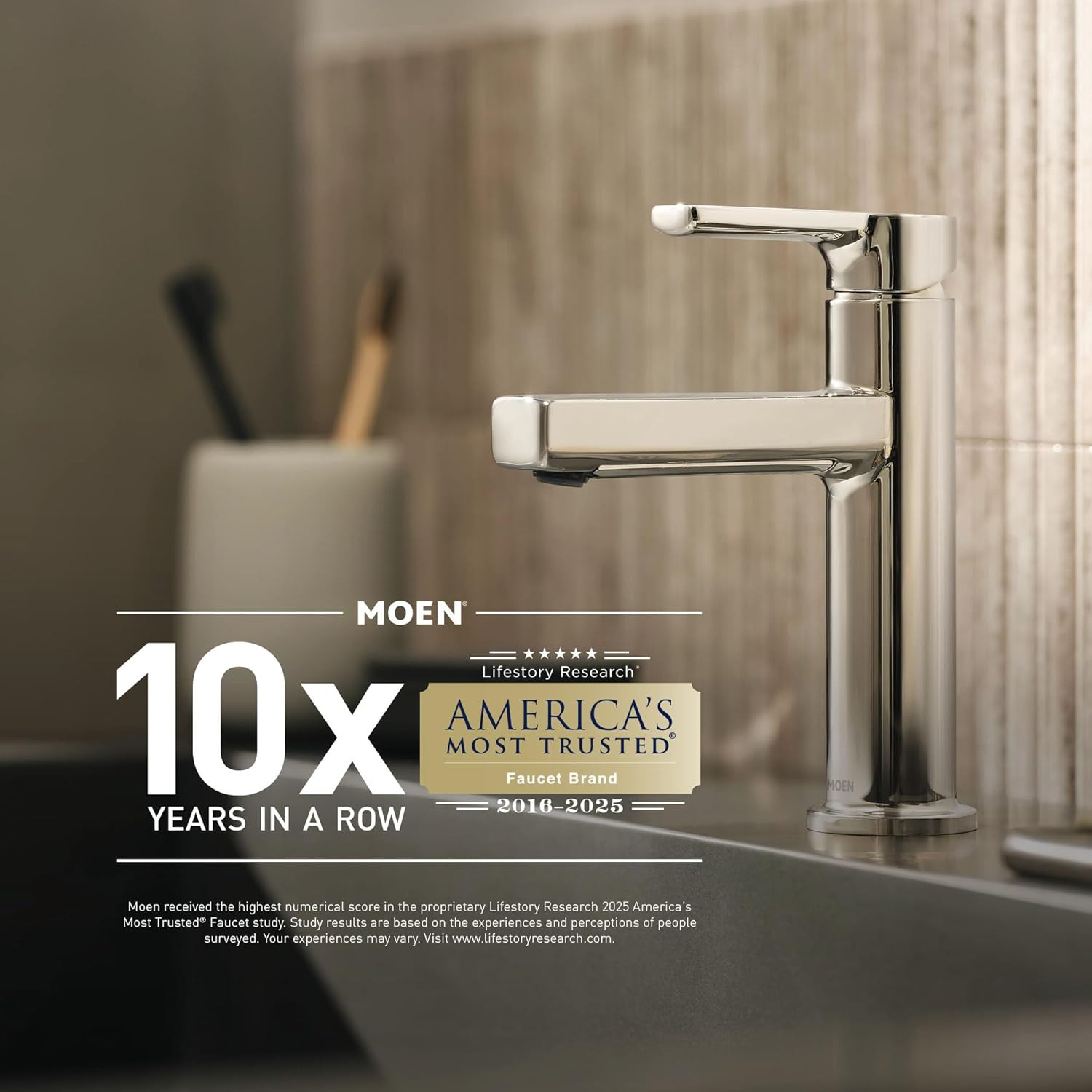 Brushed Nickel Eco-Performance 5-Function Handheld Removable Shower Head, Adjust