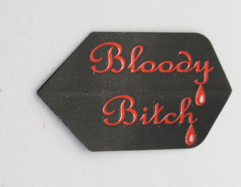 BLOODY B*TCH HOLOGRAPHIC Slim Flights 5 sets (15 flights) 2D, 3D w/tracking
