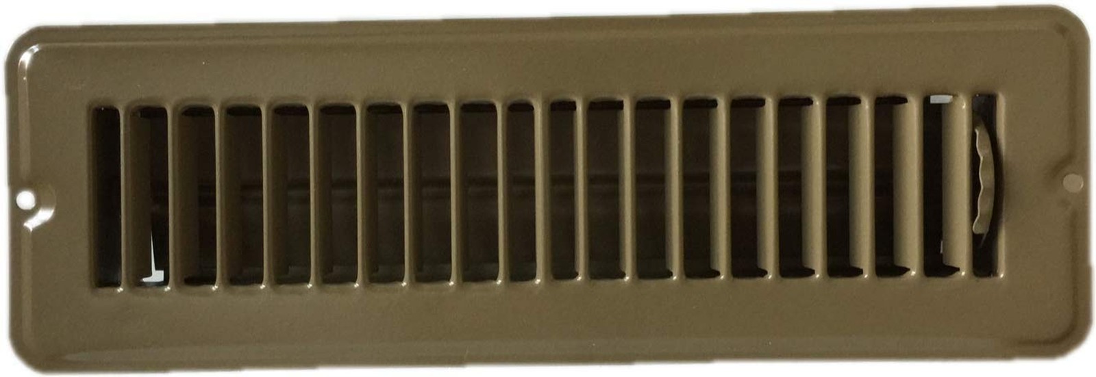 HBW RV and Home Brown Stamped Steel Floor Diffuser/Register with Damper 10" X...