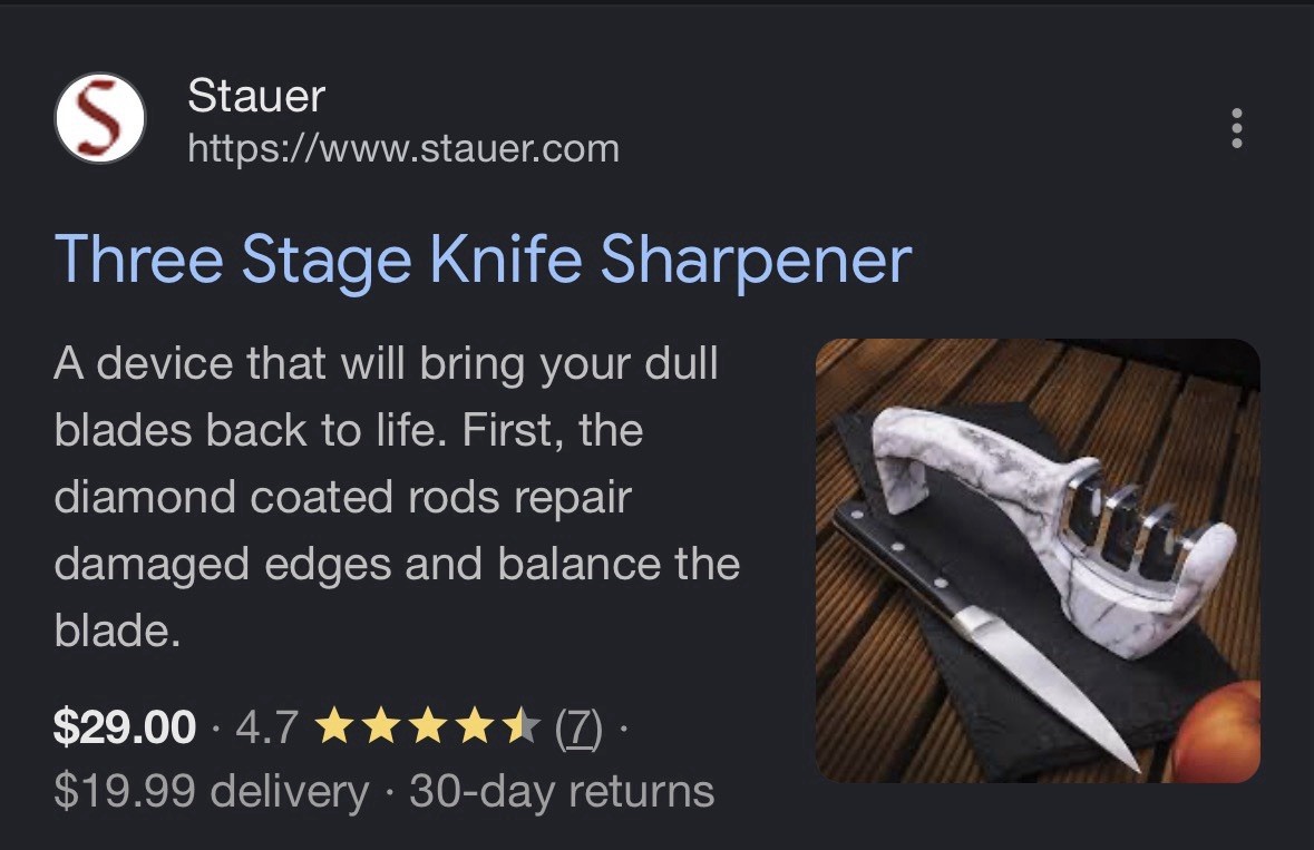 Stauer Three Stage Knife Sharpener
