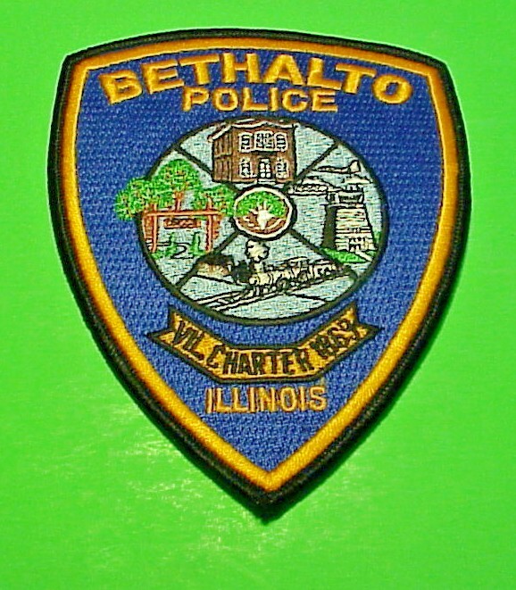 BETHALTO ILLINOIS  1869  IL  5 1/4"  ( TRAIN )  POLICE PATCH  FREE SHIPPING!!!