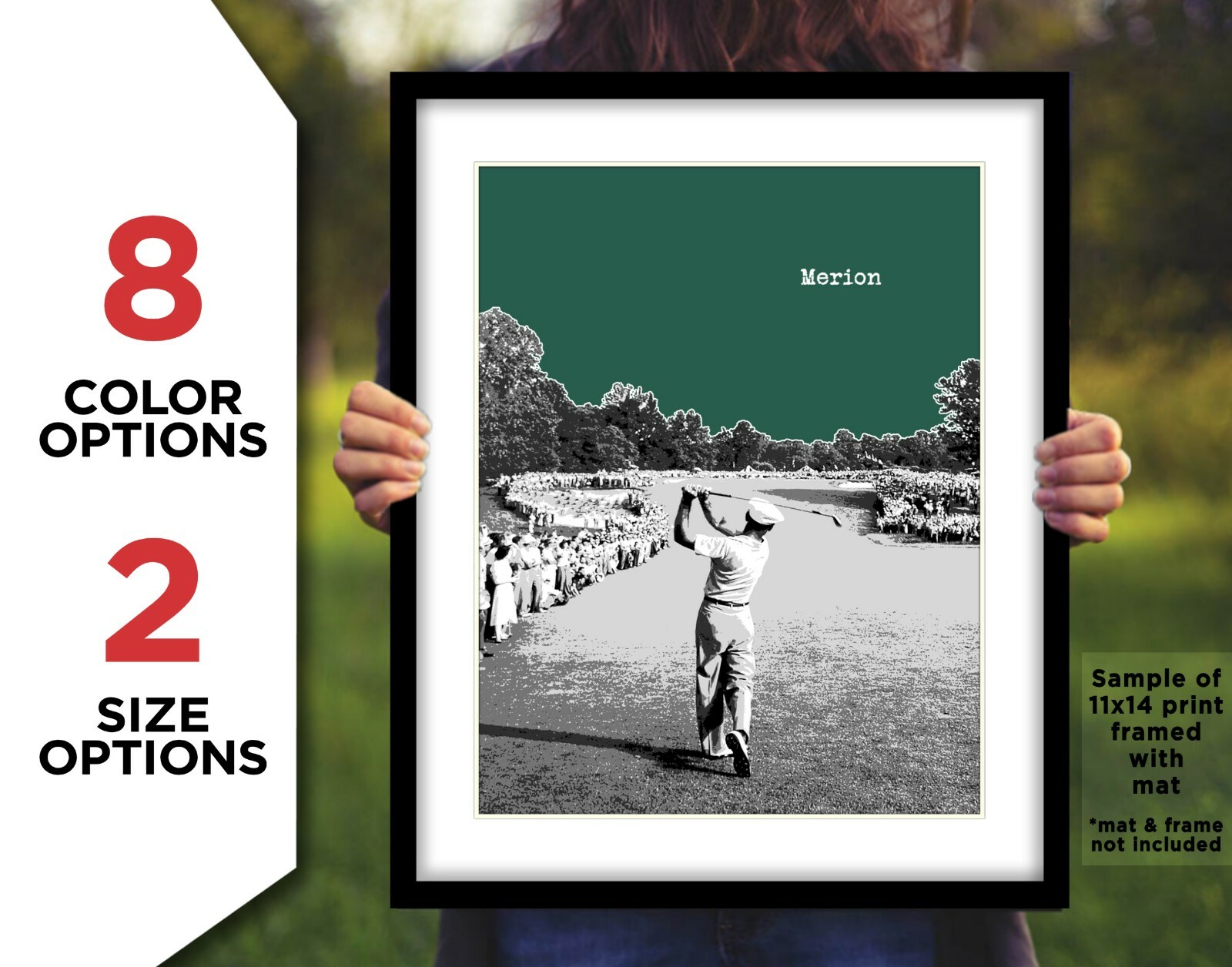 BEN HOGAN Photo Picture Art 1-IRON MERION US OPEN Original Print 8x10 or 11x14
