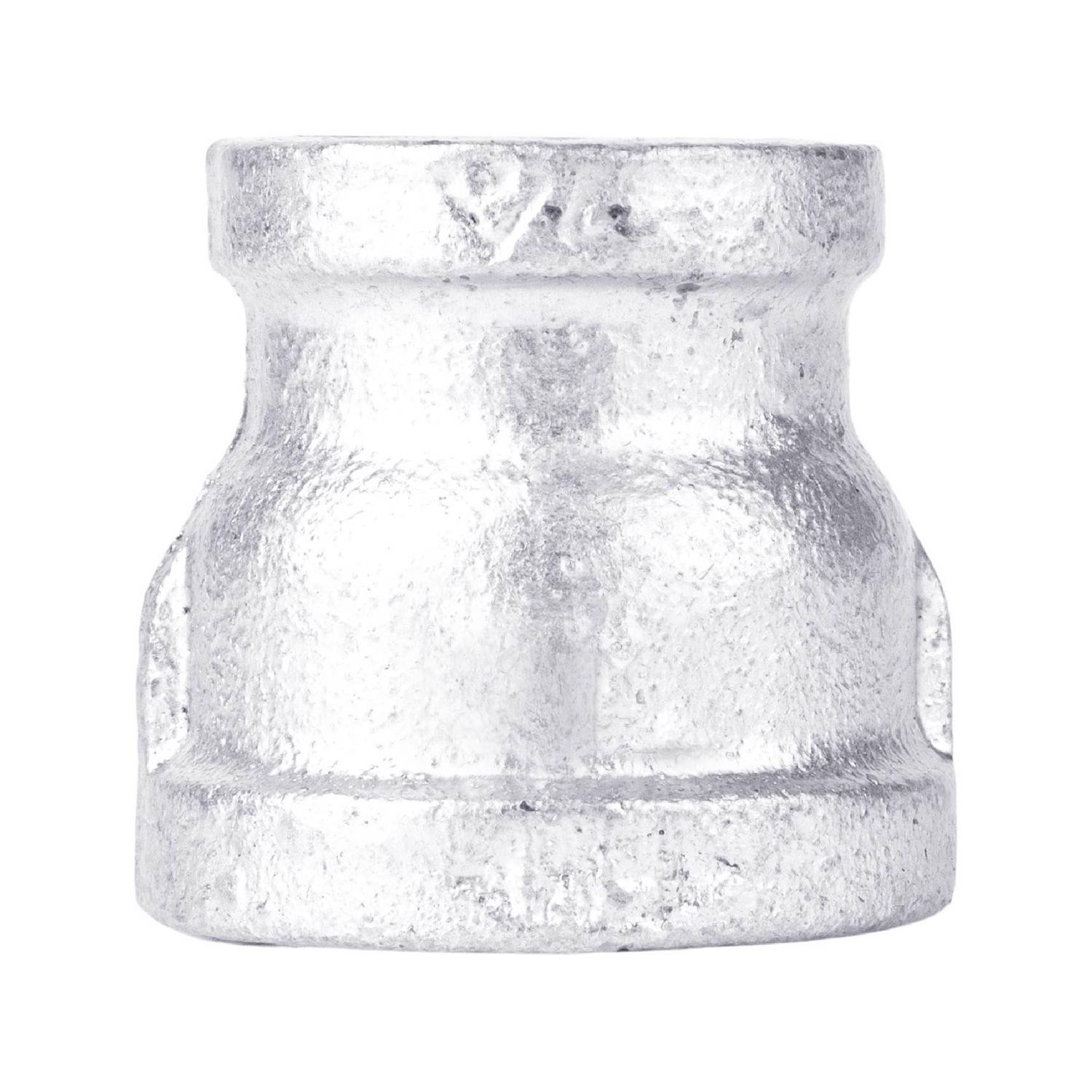 STZ Industries 1-1/2in. FIP T X 1/2in. D FIP Malleable Iron Reducing Coupling