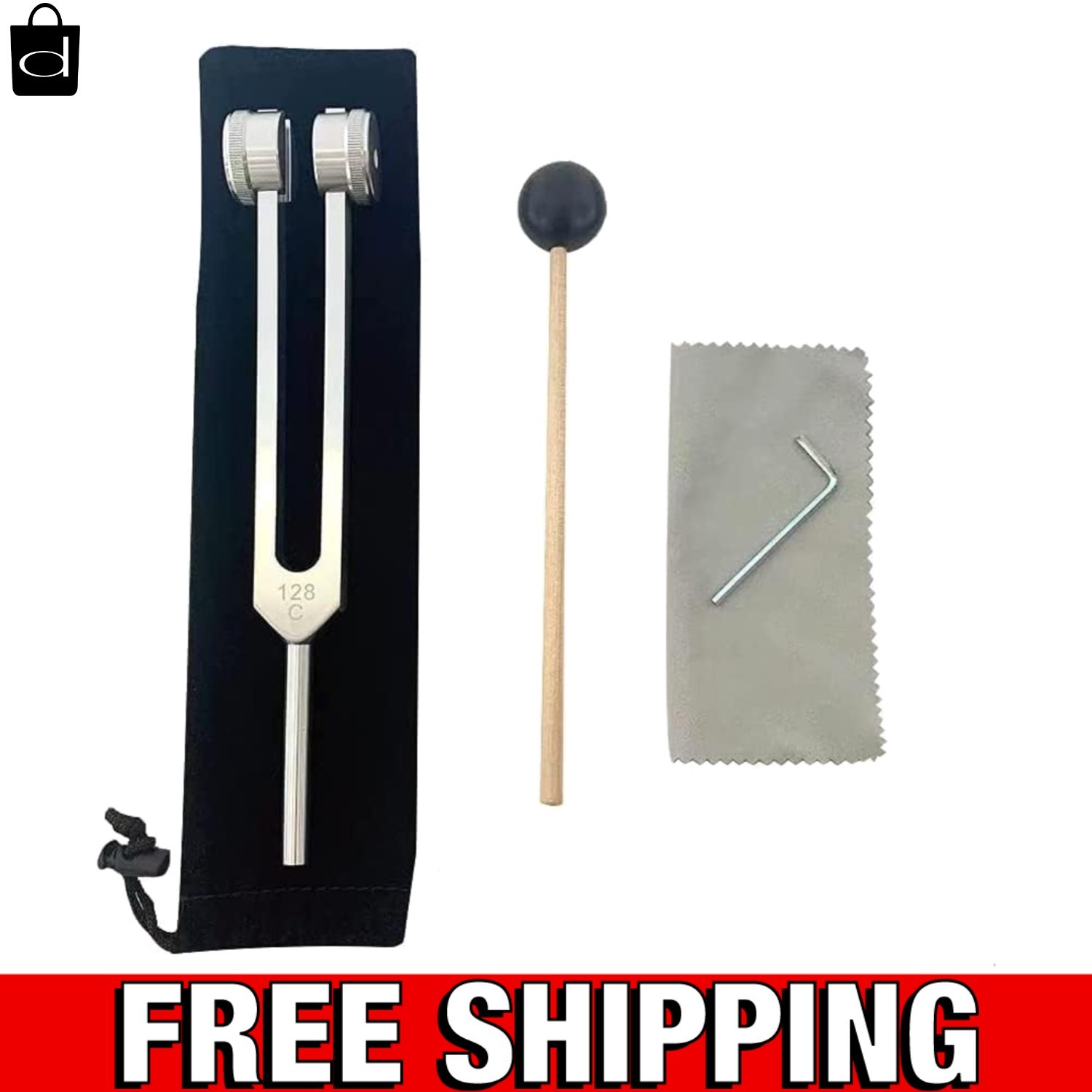 Otto 128 HZ Biosonics Weighted Tuning Fork Diapason 128 Hertz Tuning
