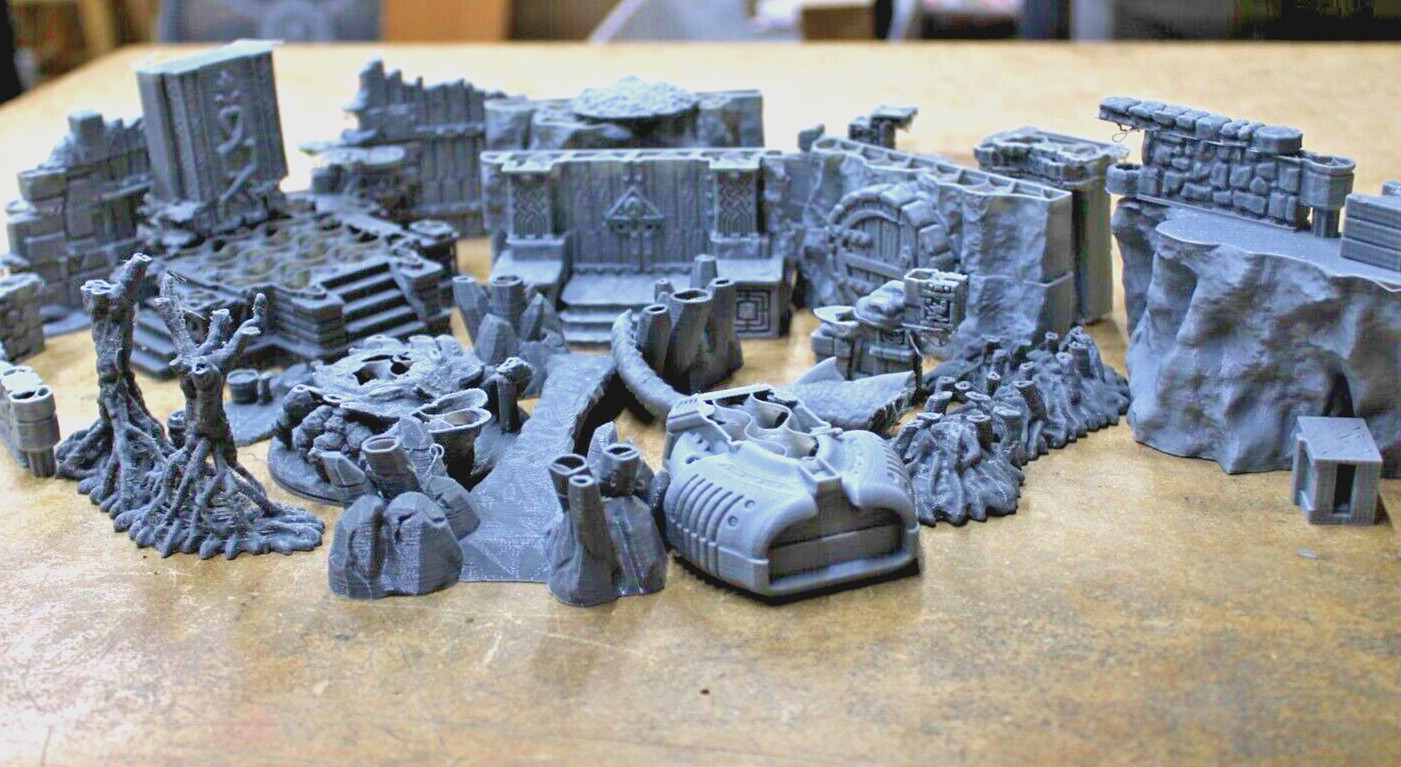 Random 1 lb. Lot of Factory Rejects Miniature Scenery Terrain Kitbashing C stock