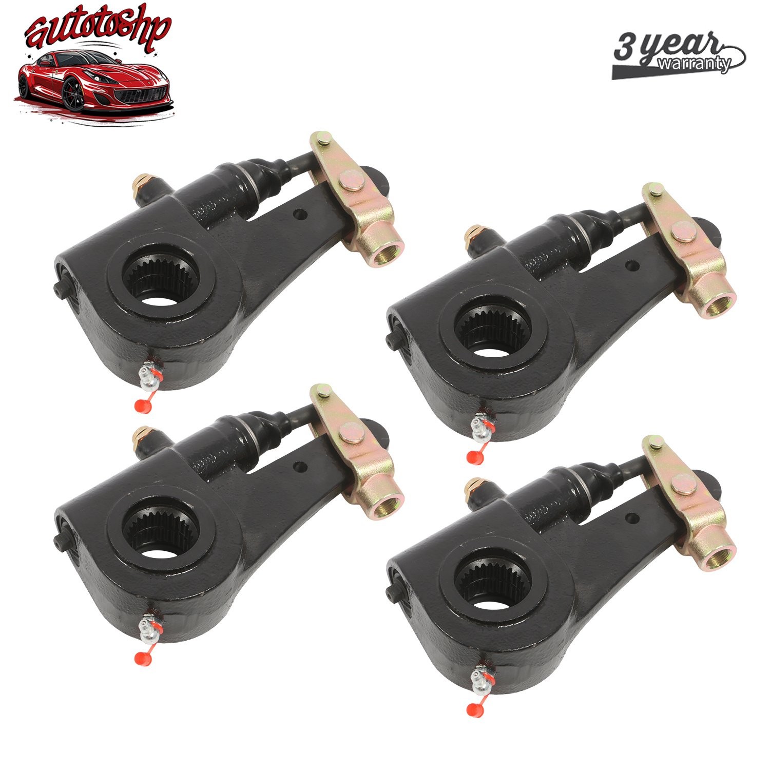 4PCS 801073 Auto Slack Adjuster 28 Spline 5.5" For Meritor R801073 E11401
