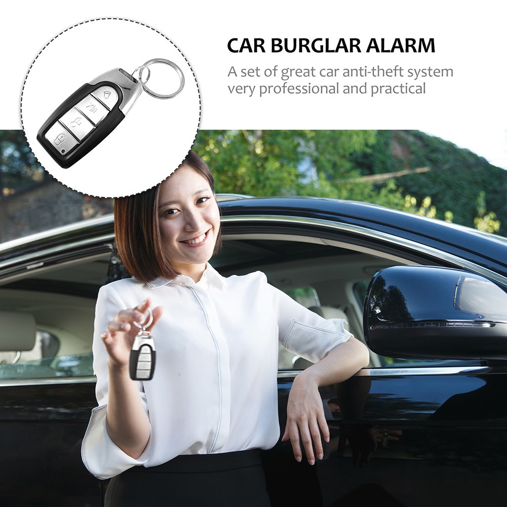 Car Remote Keyless Entry Vibration Alarm Security System W/2 Remote Control Kit