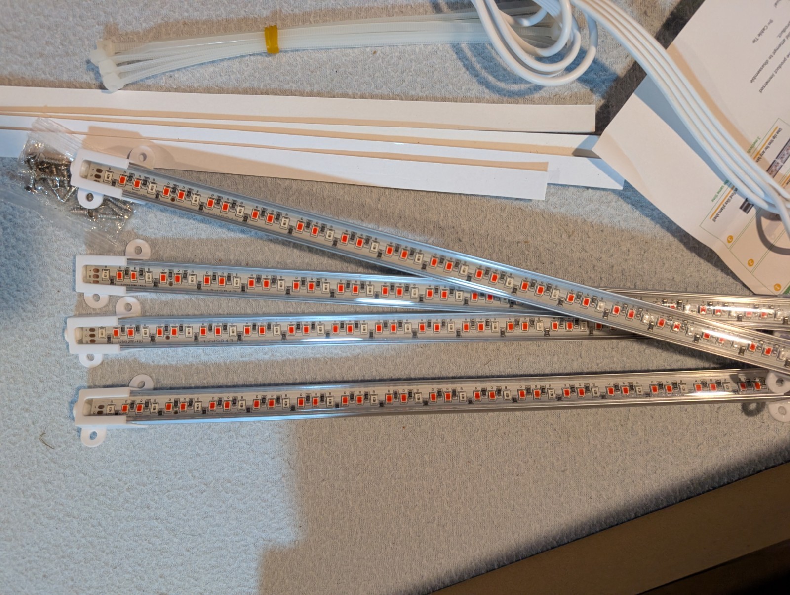 Full Spectrum LED Grow Light Strips with Timer & Dimmable Levels for Plants