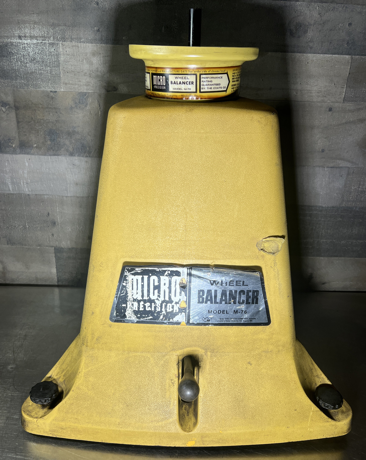 Vintage Micro Precision Wheel Balancer M-76. Base Only