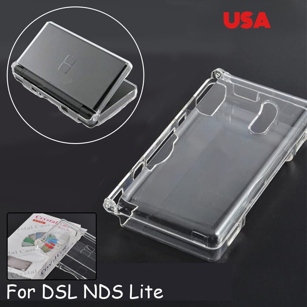 Clear Crystal Hard Shell Case Cover for Nintendo DSL NDS Lite NDSL Game Console