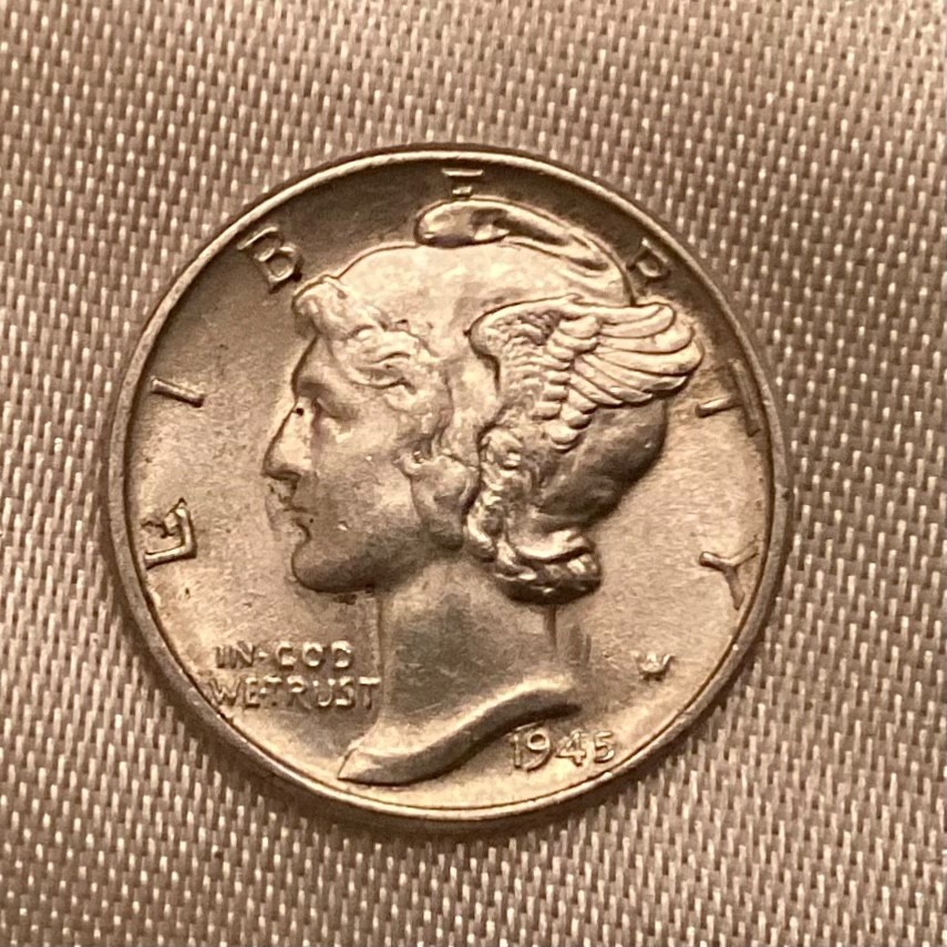 1945 Mercury Dime UNC - Free US Shipping