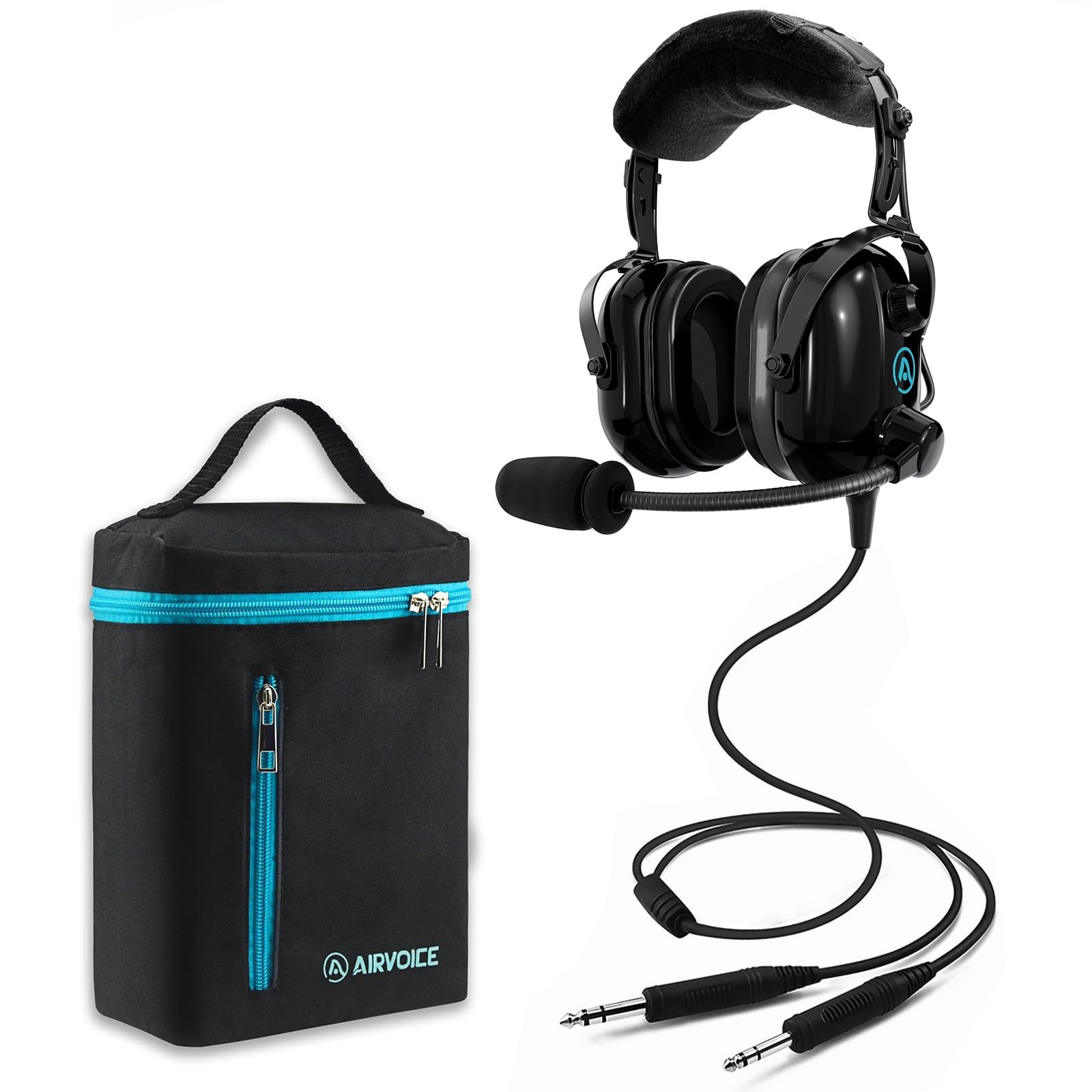 Pilot Headset with Passive Noise Reduction, Comfortable Earpads, Noise Canceling