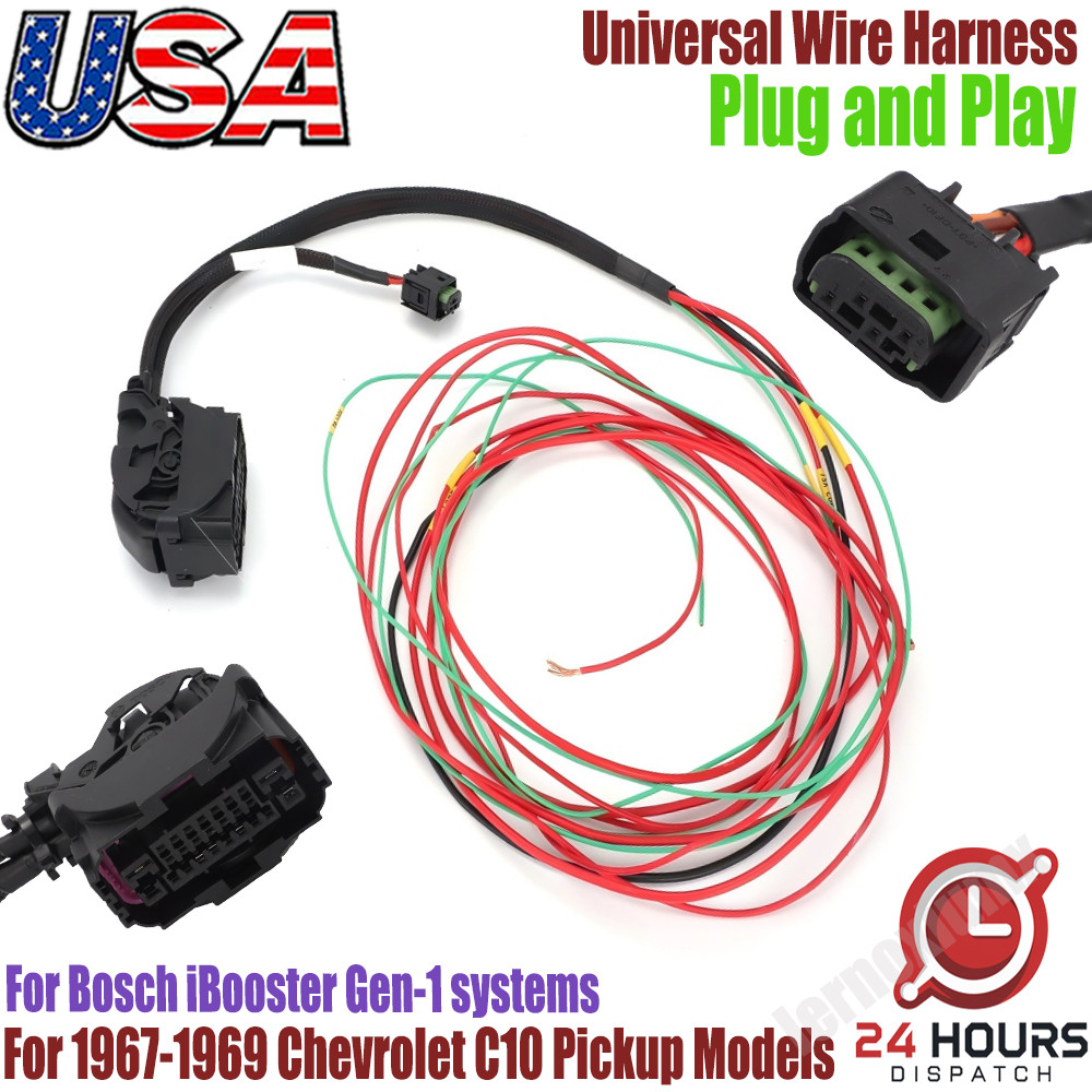 For Bosch iBooster Gen-1 Universal Wire Harness Plug and Go For Chevrolet C10 US