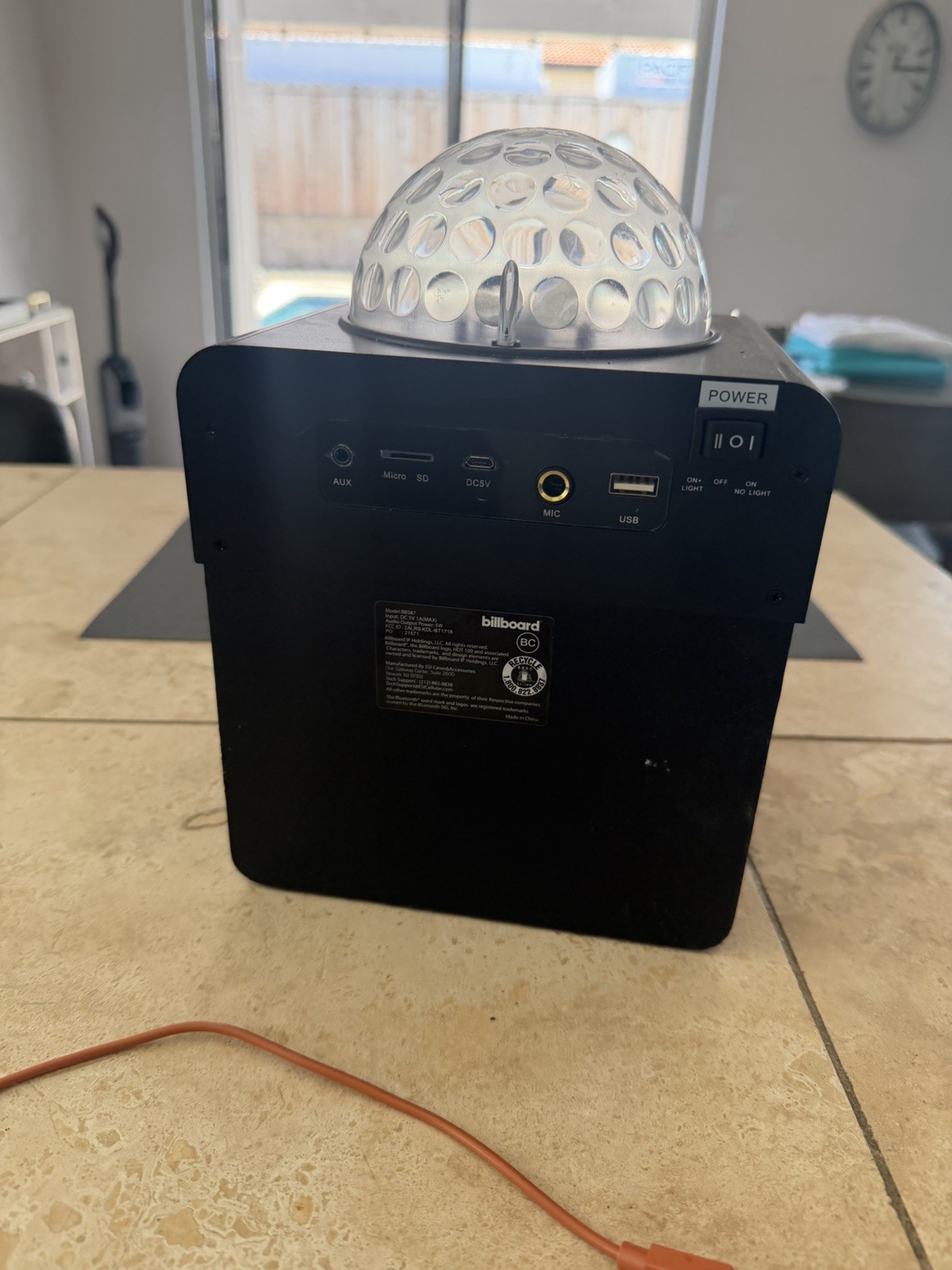 Billboard BB587 Karaoke Disco Light AUX MIC USBInput Machine Wireless Bluetooth