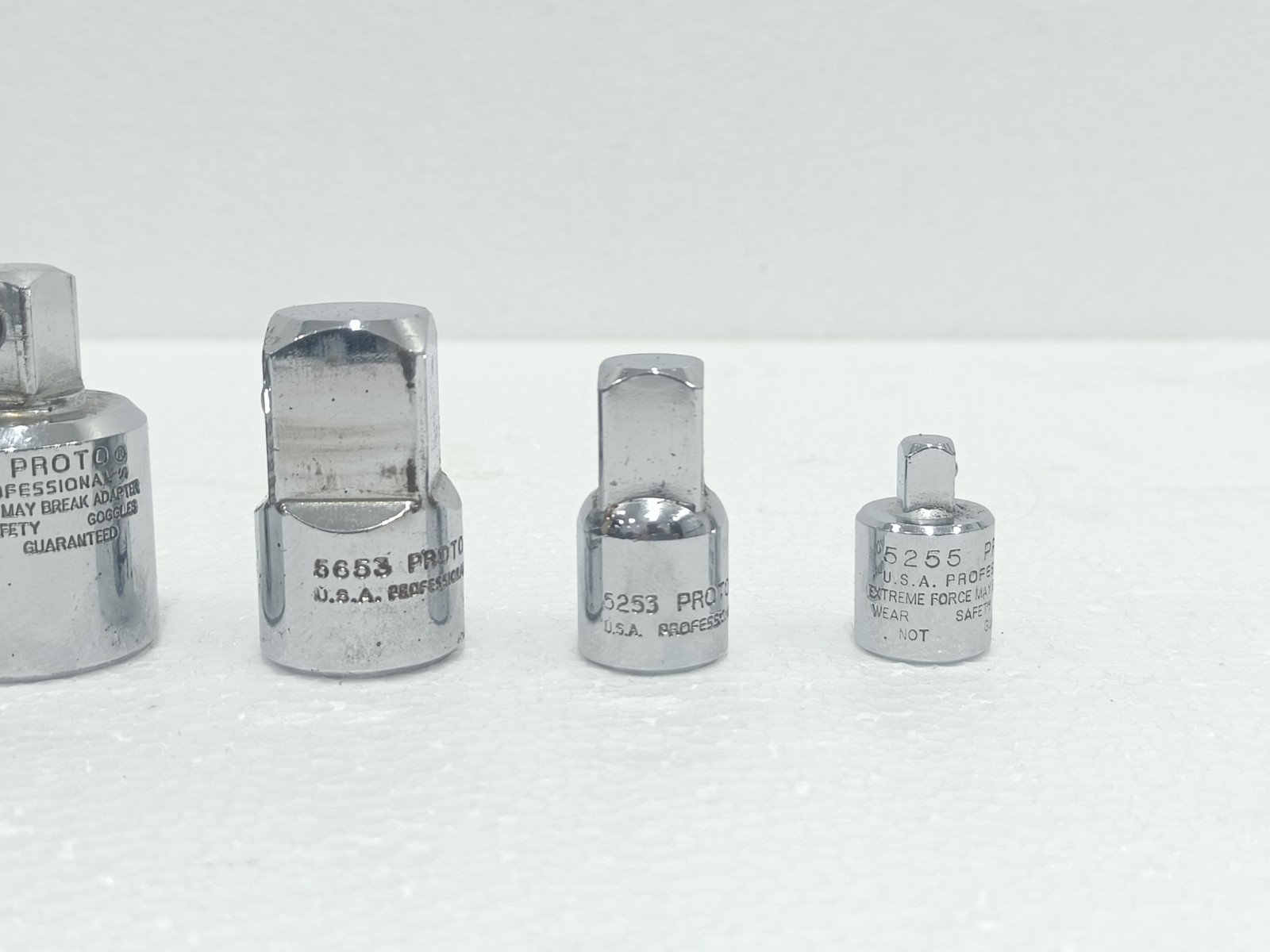 PROTO PROFESSIONAL SOCKET ADAPTER SET 6 PCS DRIVE SIZE CONVERSION USA NEW