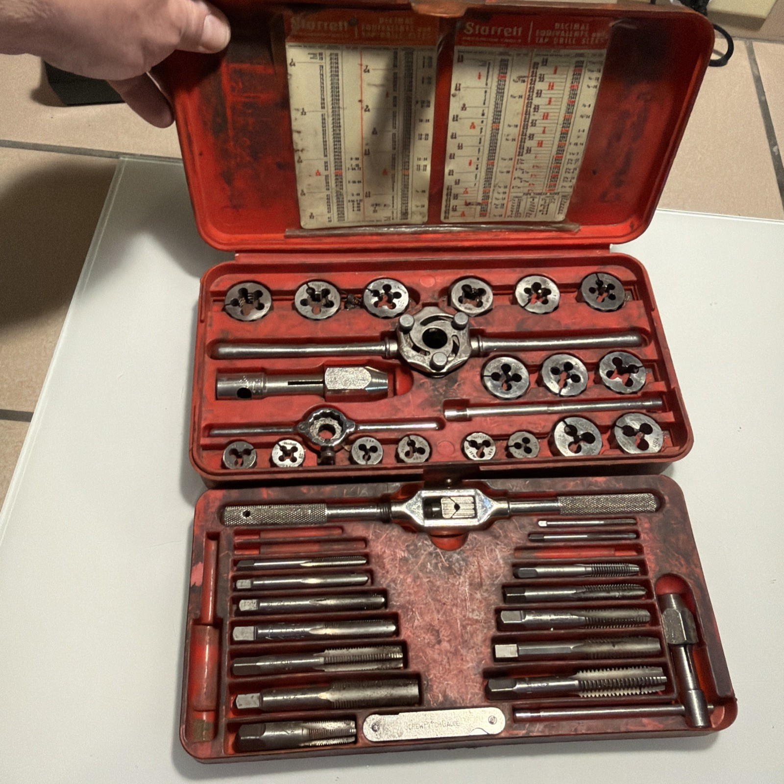 Vintage Blue Point TD2425 SAE tap and die set partial incomplete