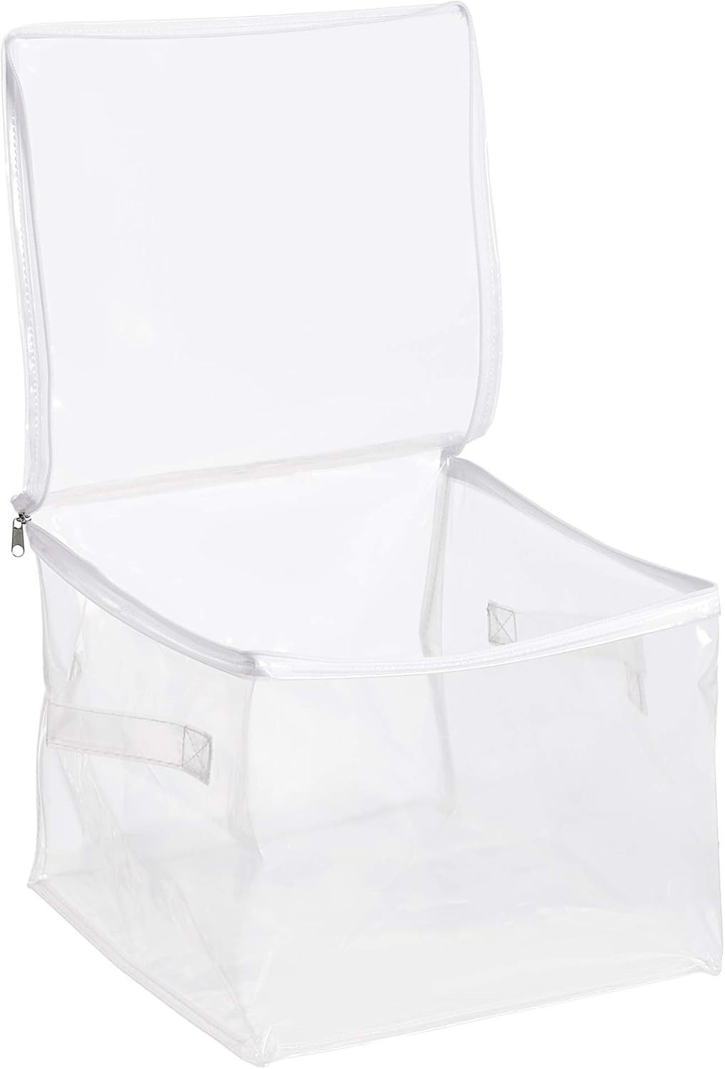 Clear Zippered Storage Bags Closet Organization Stackable Clothing & Linen