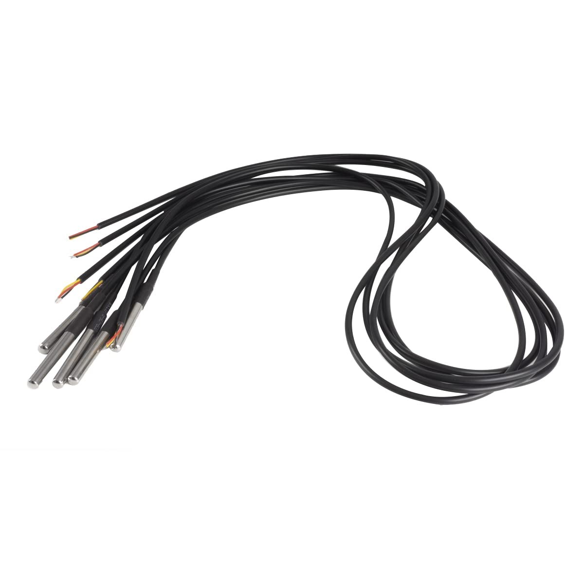 5 PCS DS18B20 Waterproof Temperature Sensor Digital 1 Meter 3.2Ft Probe