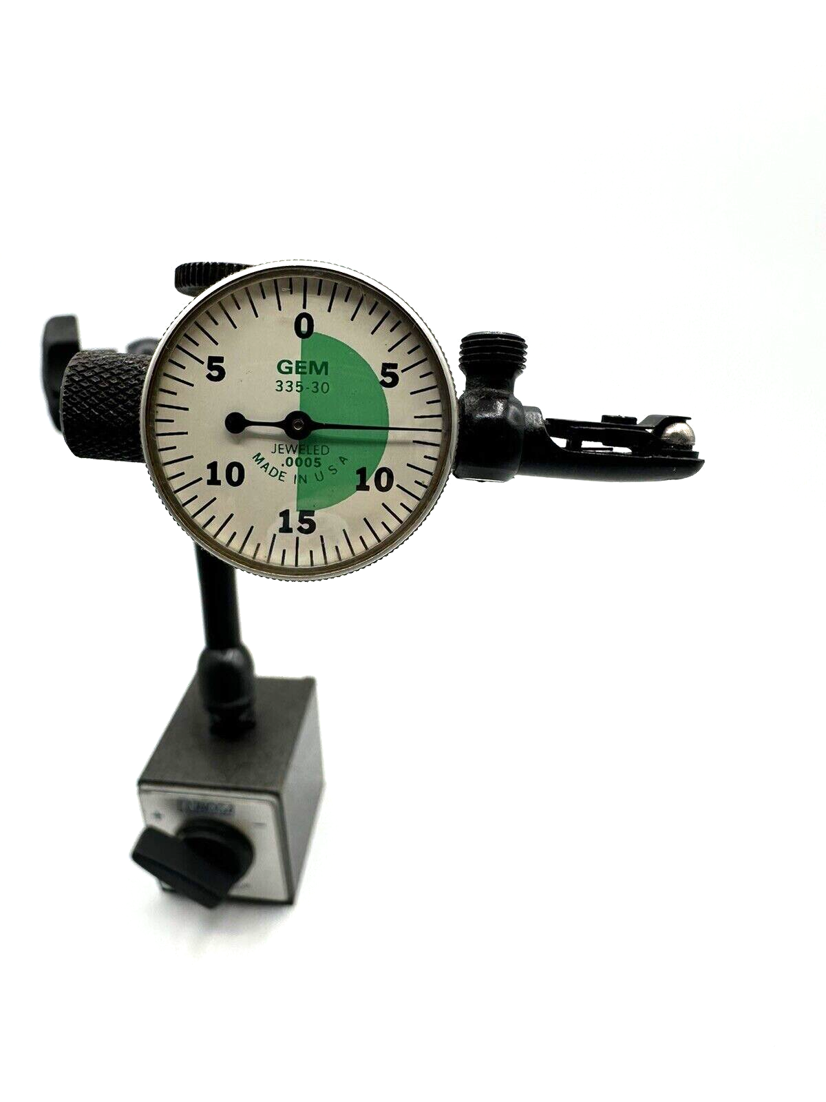 Noga Magnetic Base Universal Swivel Clamp Heavy Duty 12" Reach w/GEM Dial USA