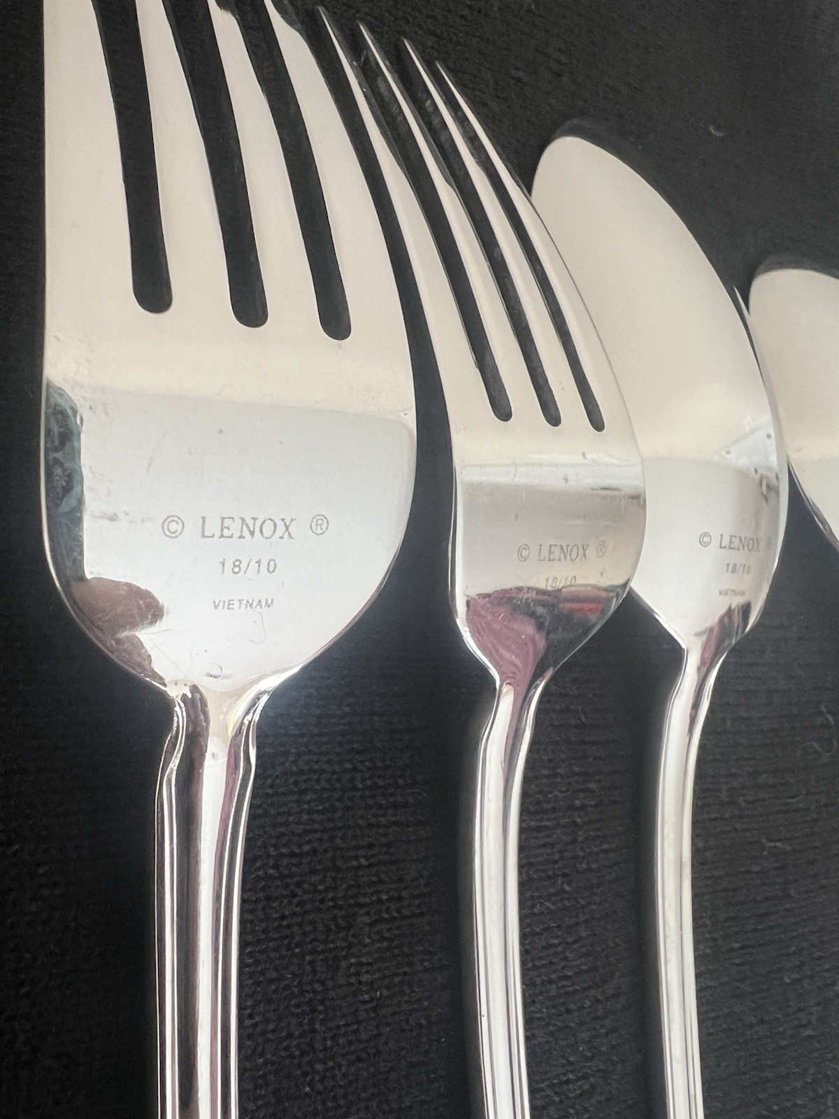 Lenox Pine Grove Stainless Flatware 18/10 Set 7 Piece Place Setting for One