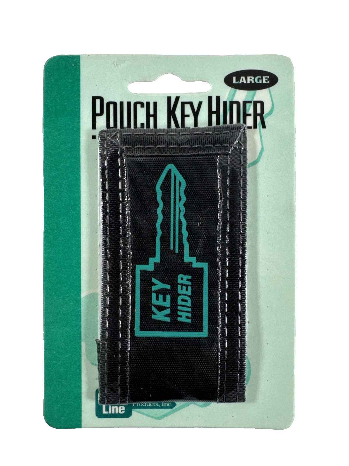 Vtg NOS Lucky Line Black Nylon Pouch Key Hider Lucky Line 91401 TAIWAN