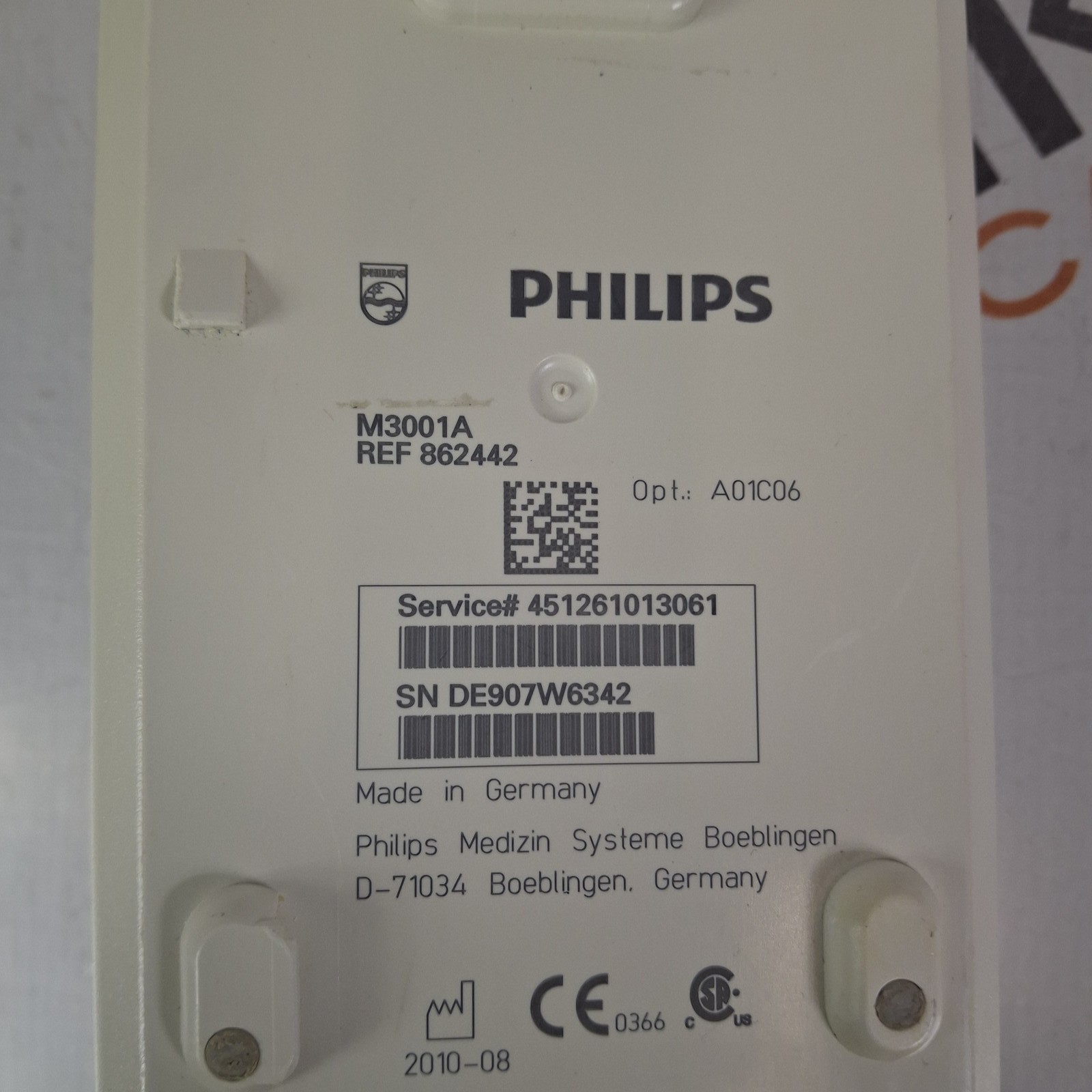 Philips M3001A-A01C06 Fast SpO2, NIBP, ECG, Temp, IBP MMS Module