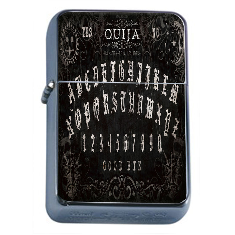 Windproof Refillable Oil Lighter Ouija Board D7 Talking Spirits Spooky Occult