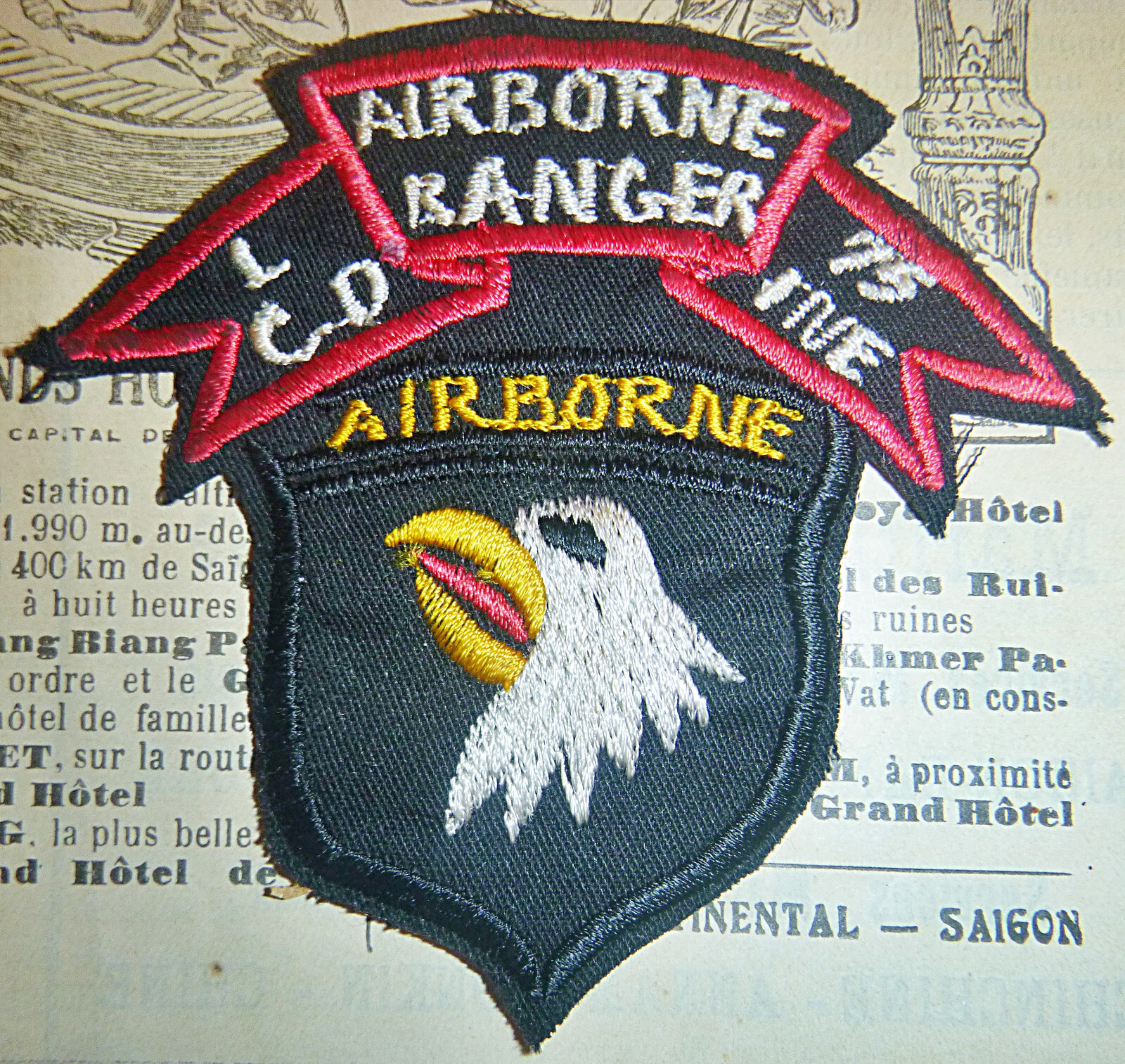 Rare Patch - RANGER - 101st AIRBORNE - LRRP - Lima Co  75th - Vietnam War, M.177