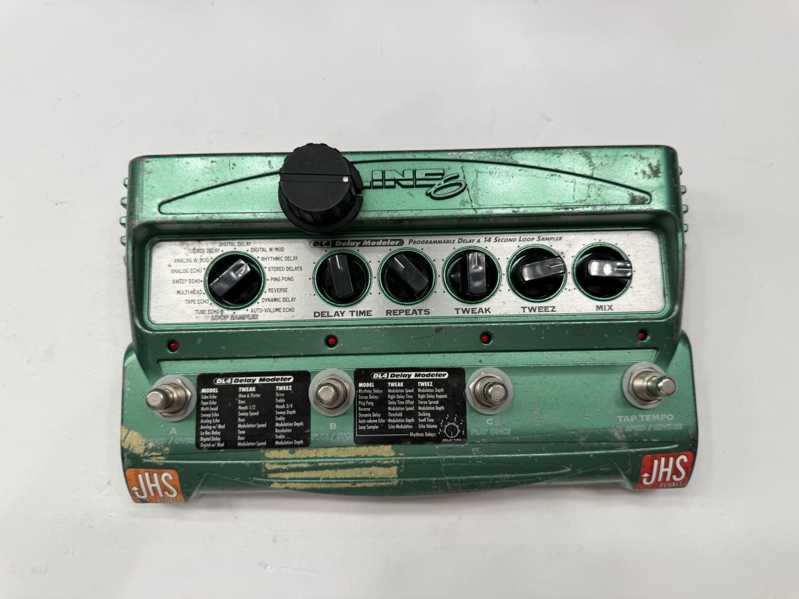 Line 6 DL4 Digital Delay Modeler JHS Modded Modified Guitar Effect Pedal + PSU
