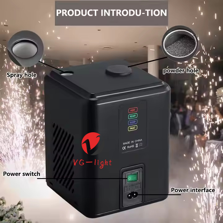 4PC Stage Cold Spark Machine Party Wedding 350W Mini Fireworks Effect Machine
