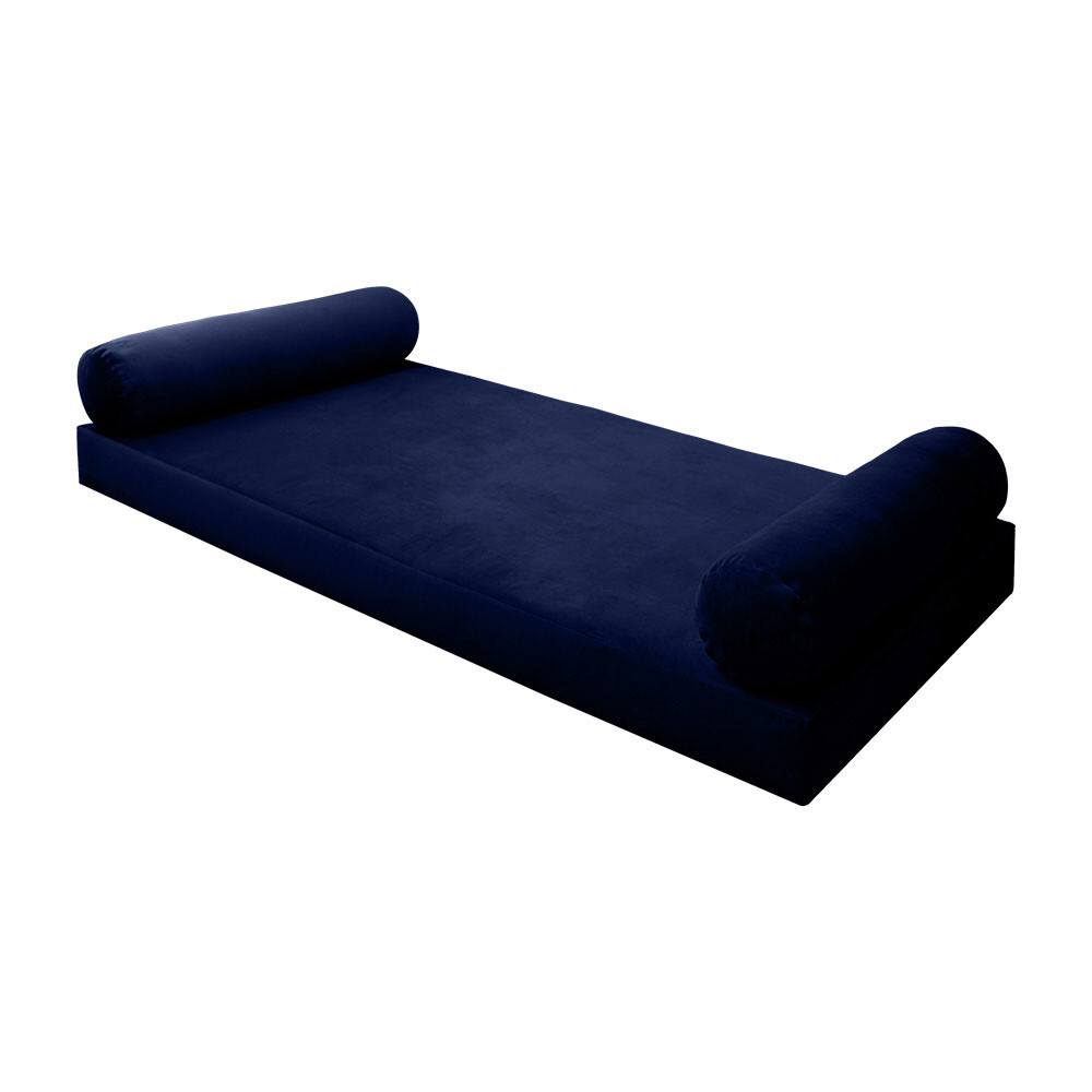 |SLIPCOVER ONLY| S.V5 Velvet Indoor Daybed Mattress Pillow Knife Edge Full AD373