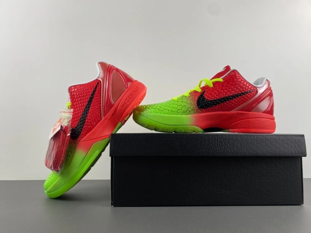 MEN Kobe 6 Protro Split Grinch - All Size US 7-11.5