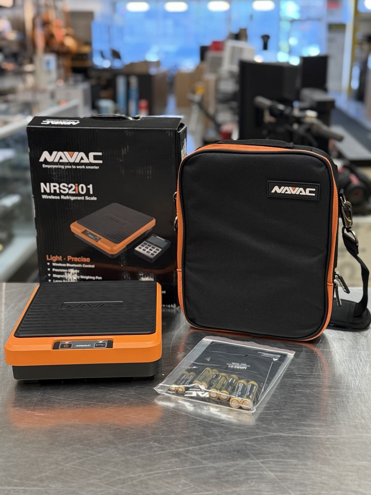 NAVAC NRS2i01 Wireless Refrigerant Scale Brand New Open Box