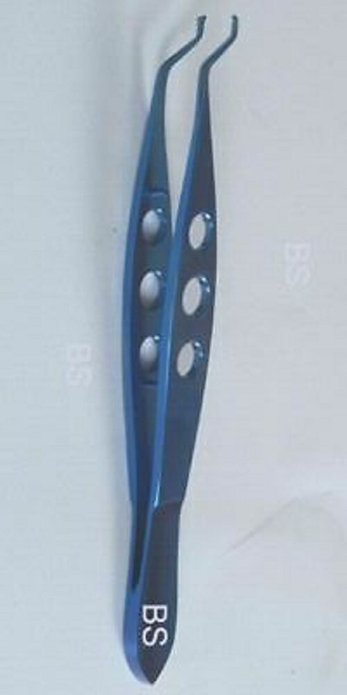 Titanium dastoor superior rectus forceps 1x2 teeth ophthalmic eye instruments