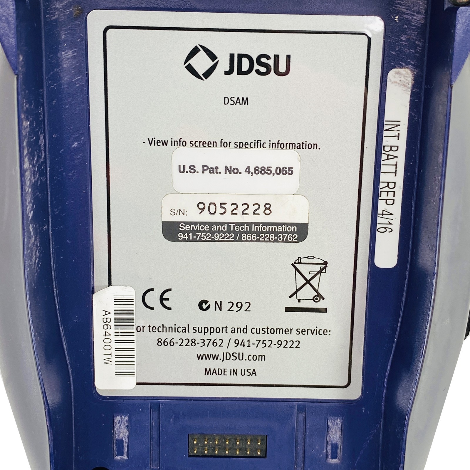 📡 JDSU DSAM-3600B XT DOCSIS 3.0 Network Meter - Power Tested 💻🔌