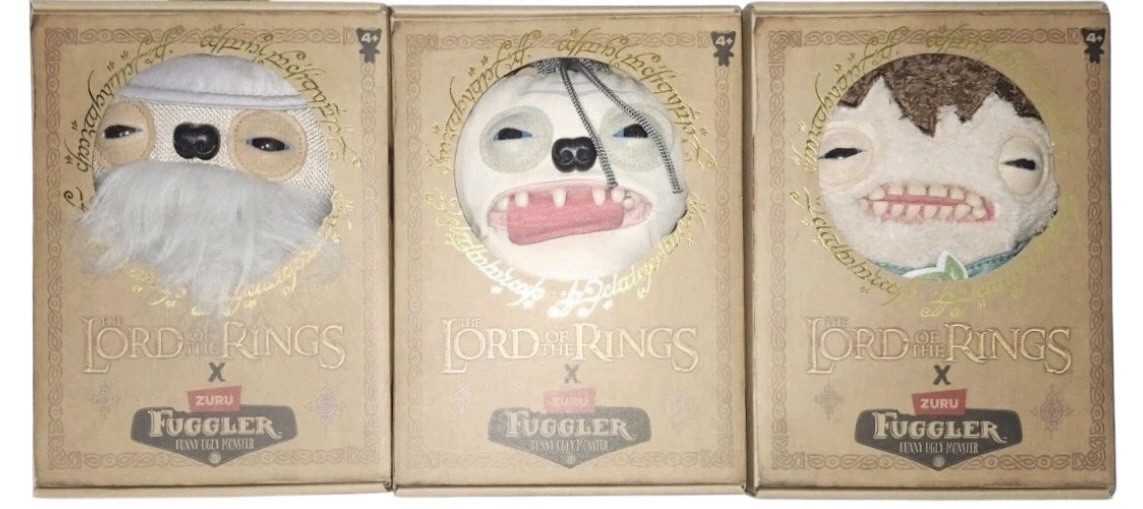 FULL SET Fuggler Lord of the Rings by ZURU- Gollum, Gandalf & Frodo Lot Of 3