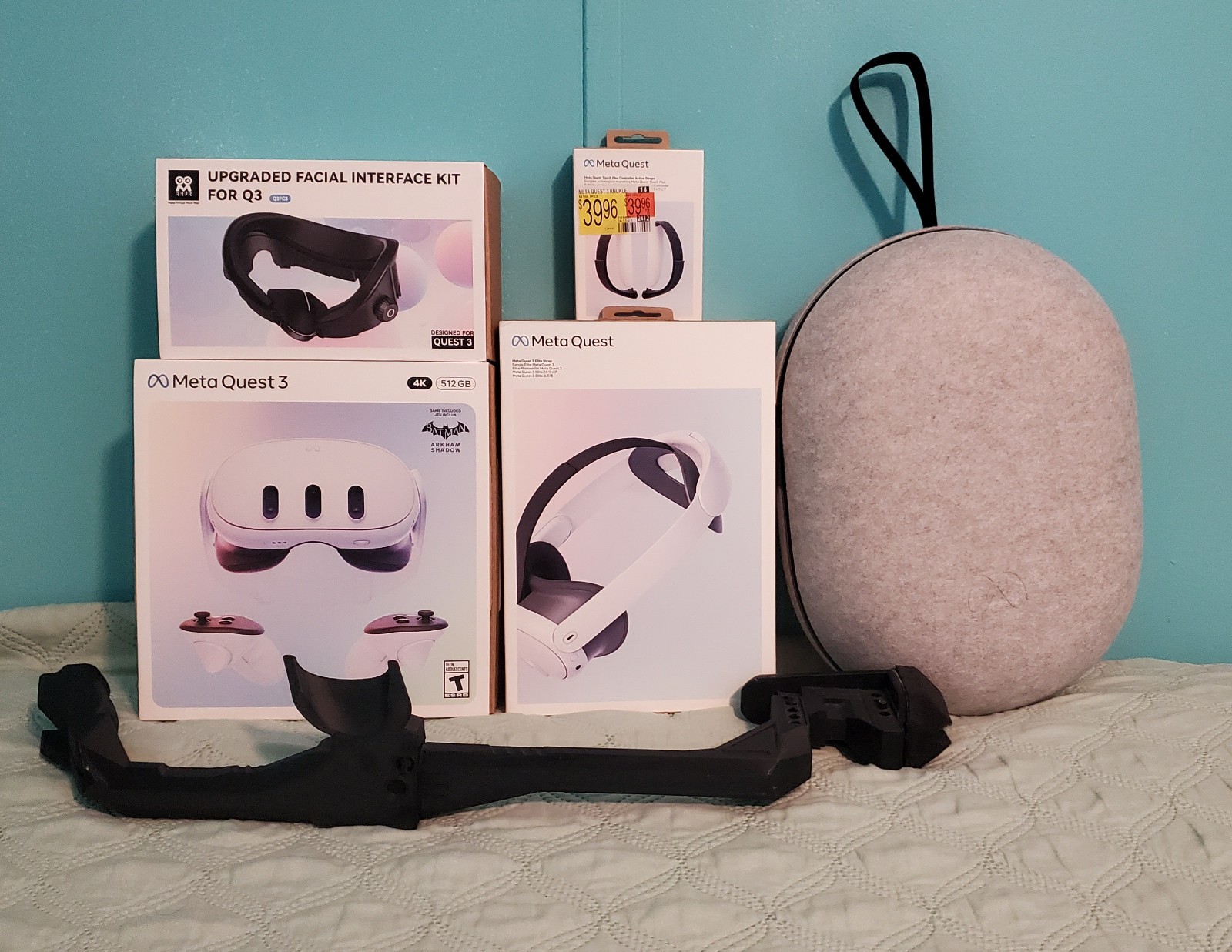 Meta Quest 3 512GB Complete VR Bundle | Elite Strap, Case & Extras