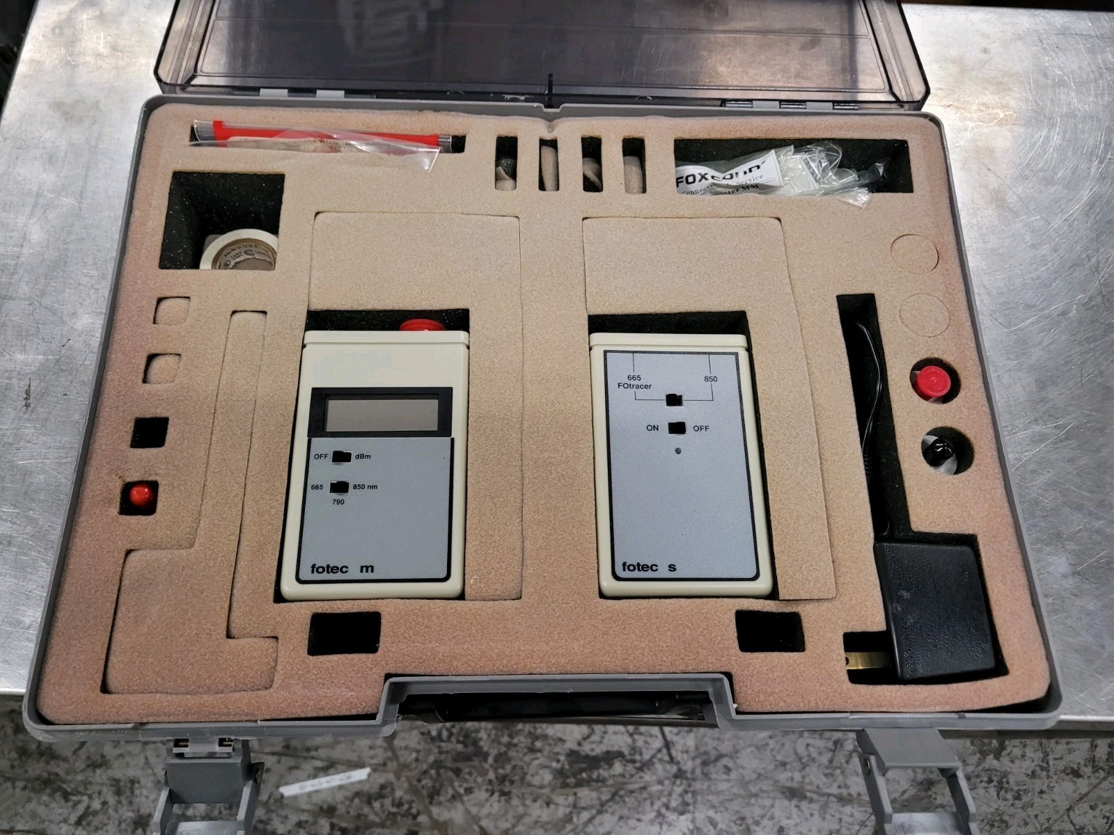 Fotec M702A S765 Fiber Mini Optic Test Equipment Kit in Case